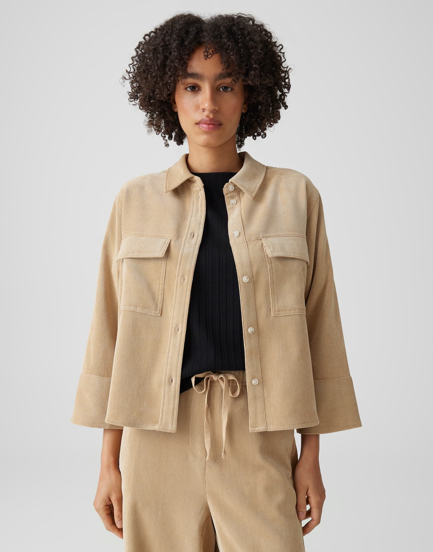 Opus Damen Blusen Golden Beige