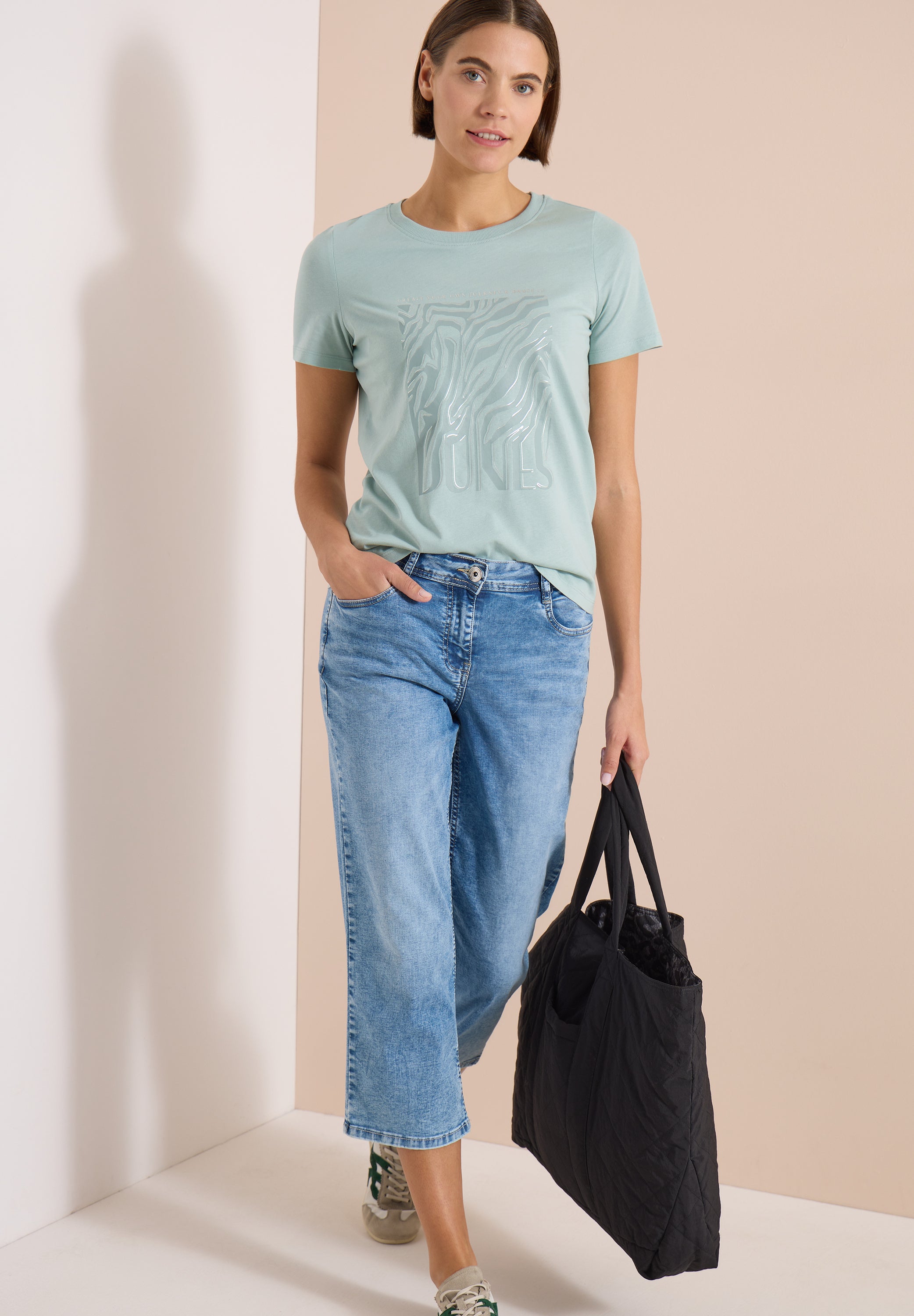 Cecil Damen T-Shirts Crystal M