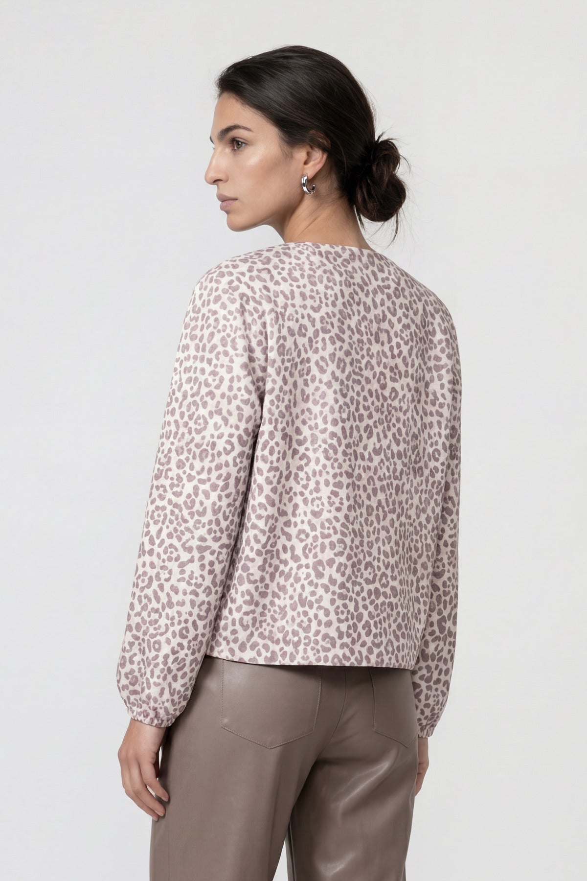 Monari Damen Blazer Taupe Gemus