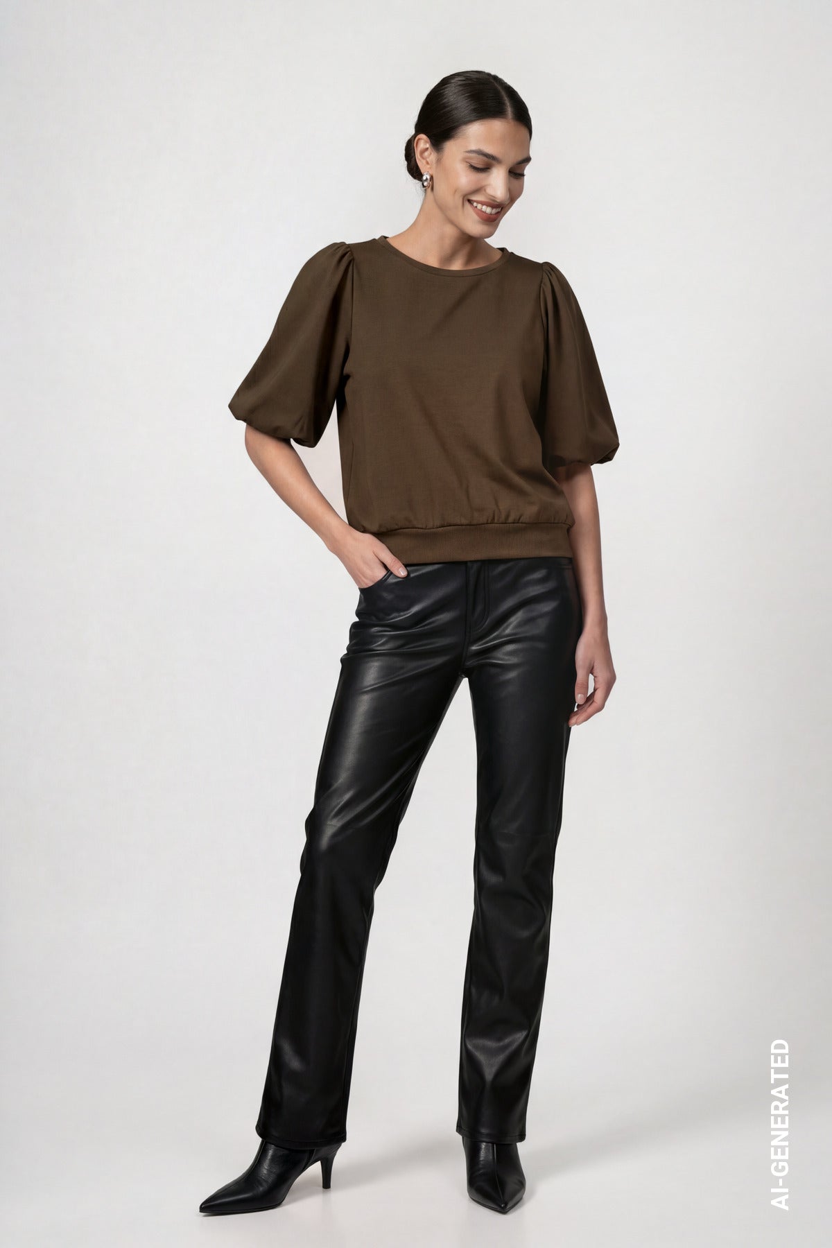 Monari Damen T-Shirts  Olive