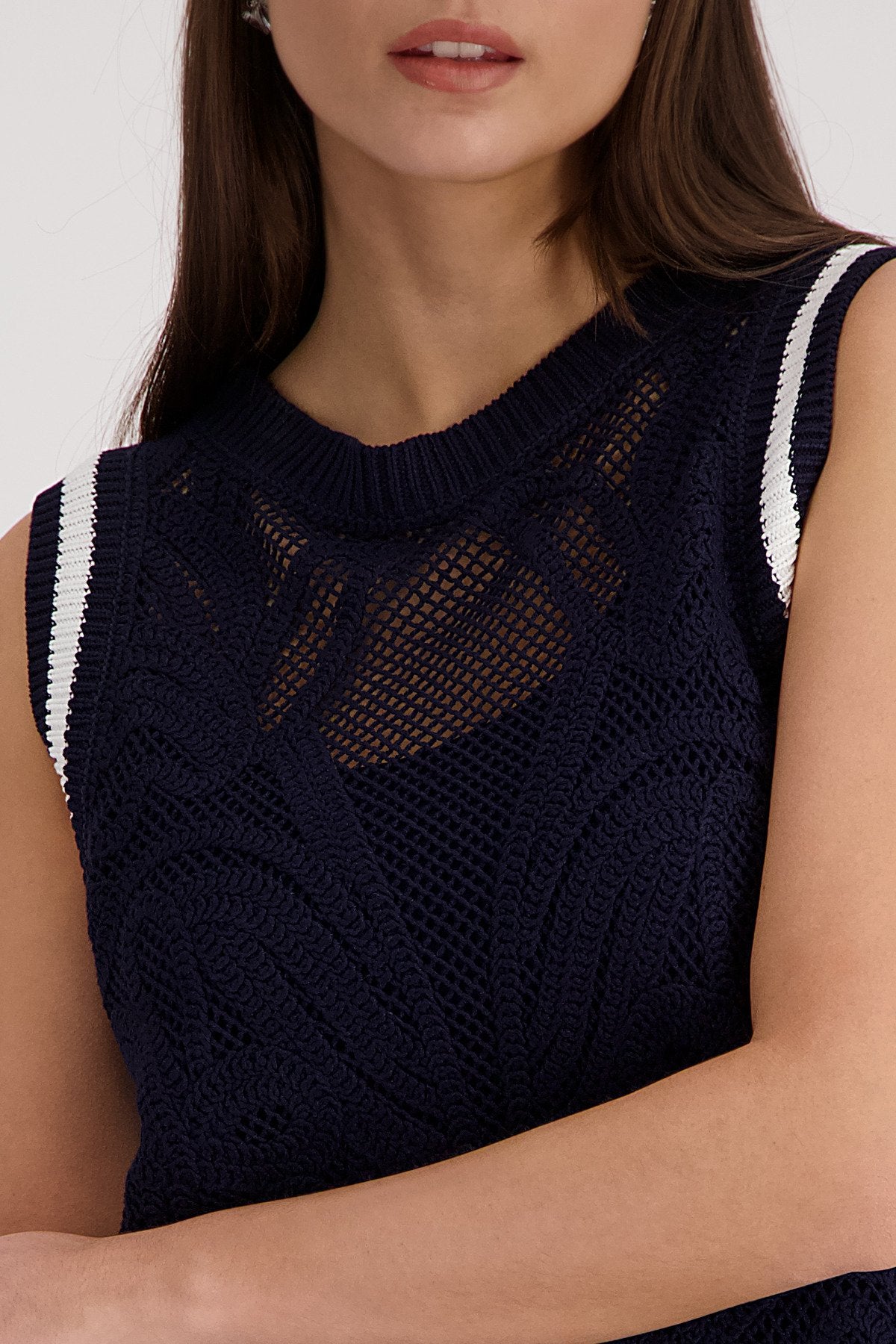 Monari Damen Pullover Marine