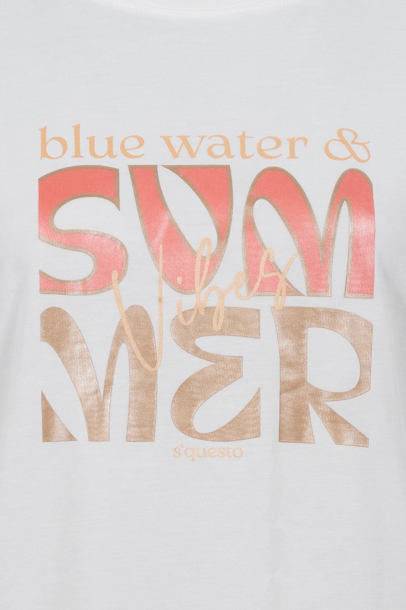 Soquesto Damen T-Shirts Weiß
