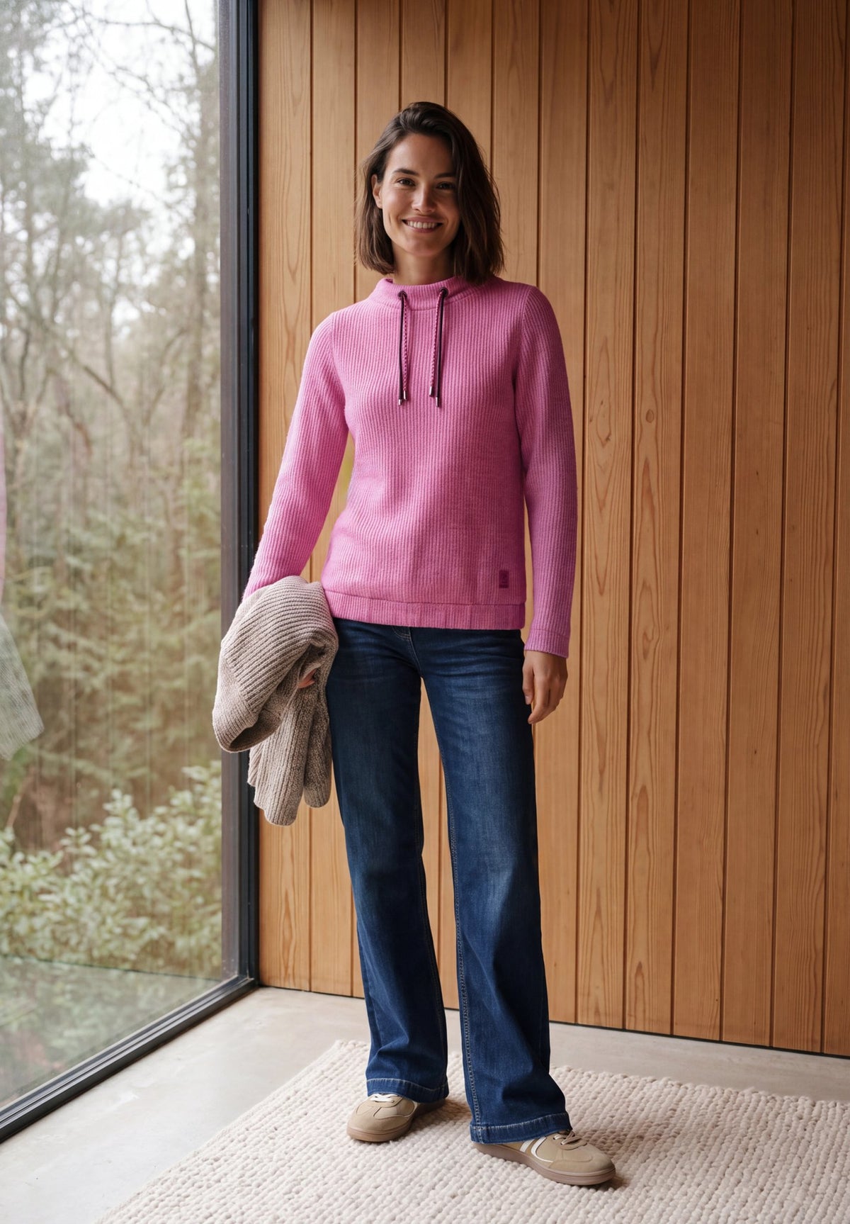 Cecil Damen T-Shirts  Pink Flas