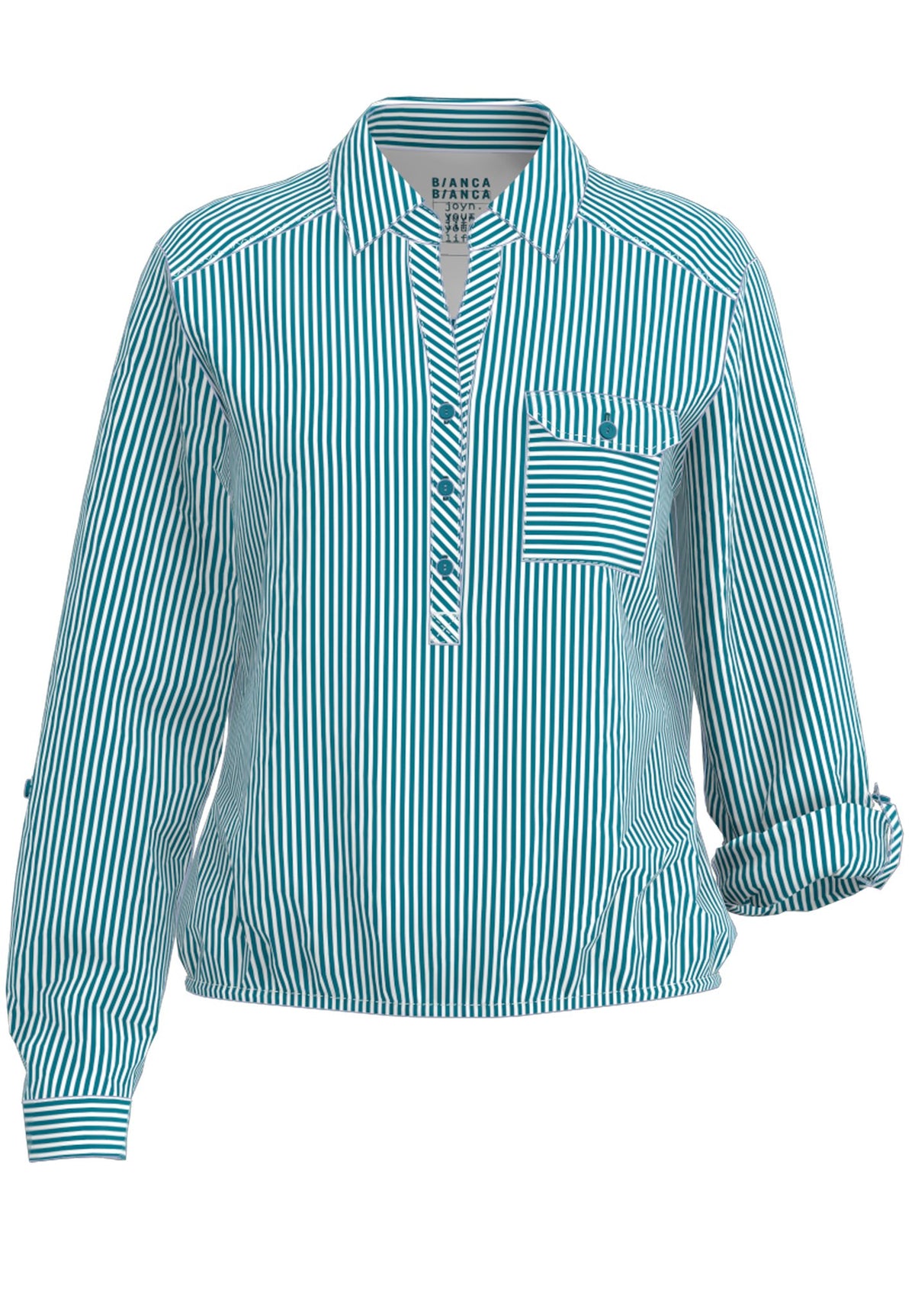 Bianca Damen Blusen Stone Blue Mix