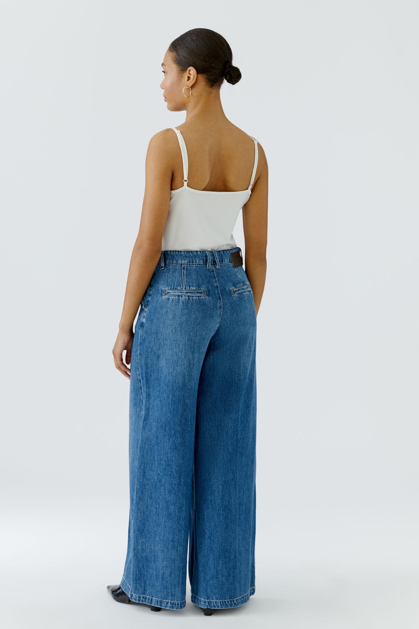 Oui Damen Jeans Bright Blu