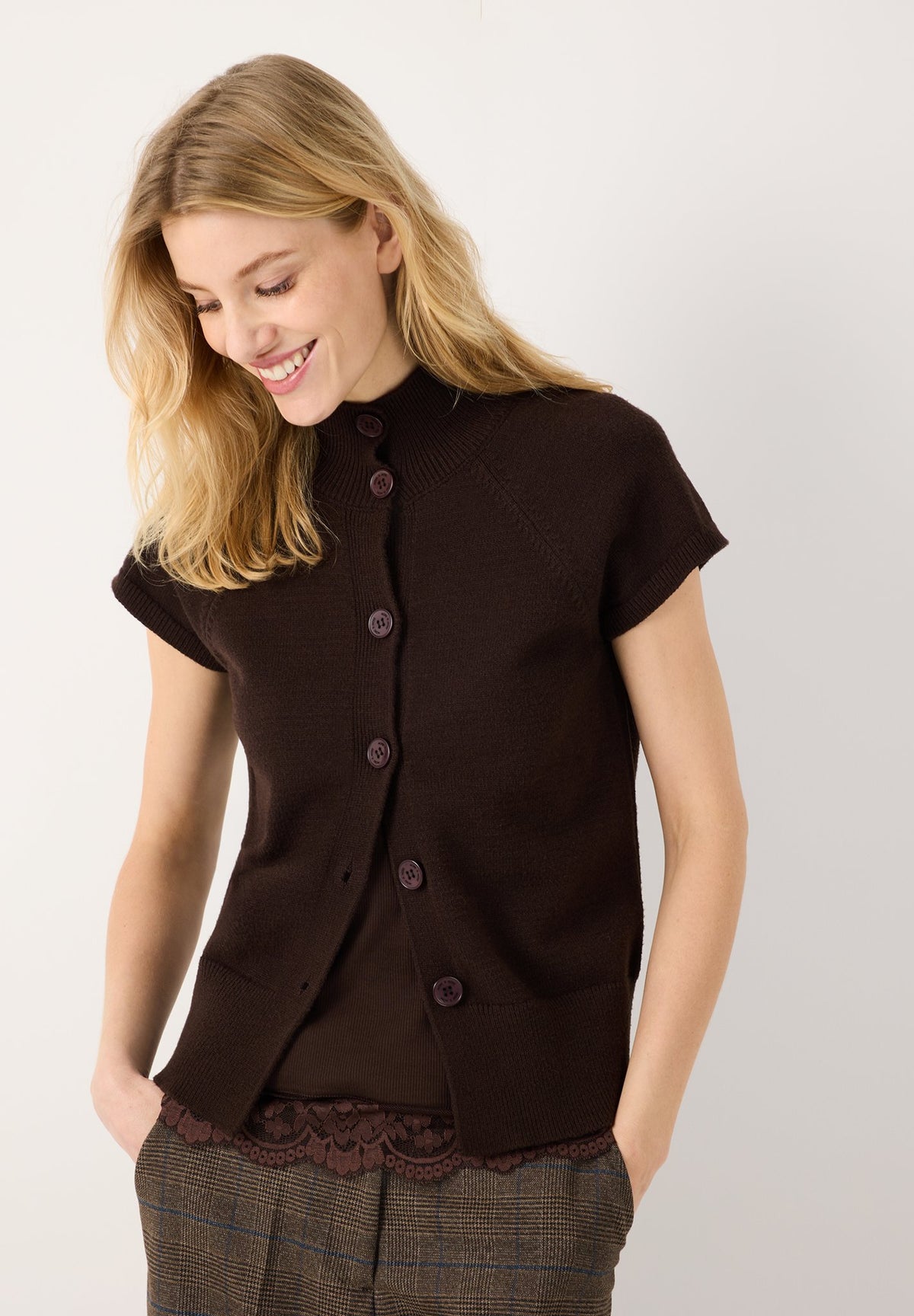 More & More Damen Strickjacken Espresso B