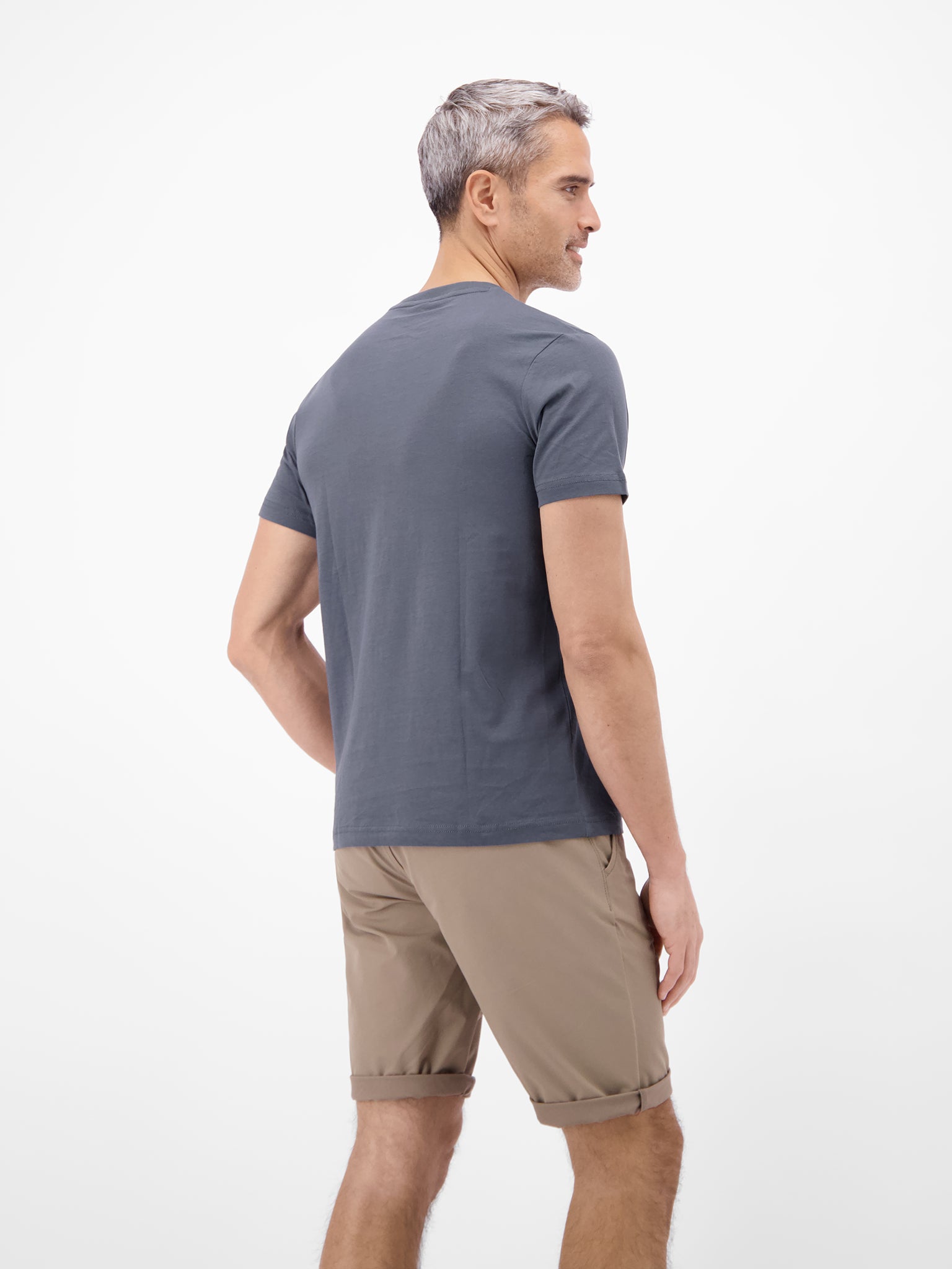 Lerros Herren T-Shirts kurz Lava Grey