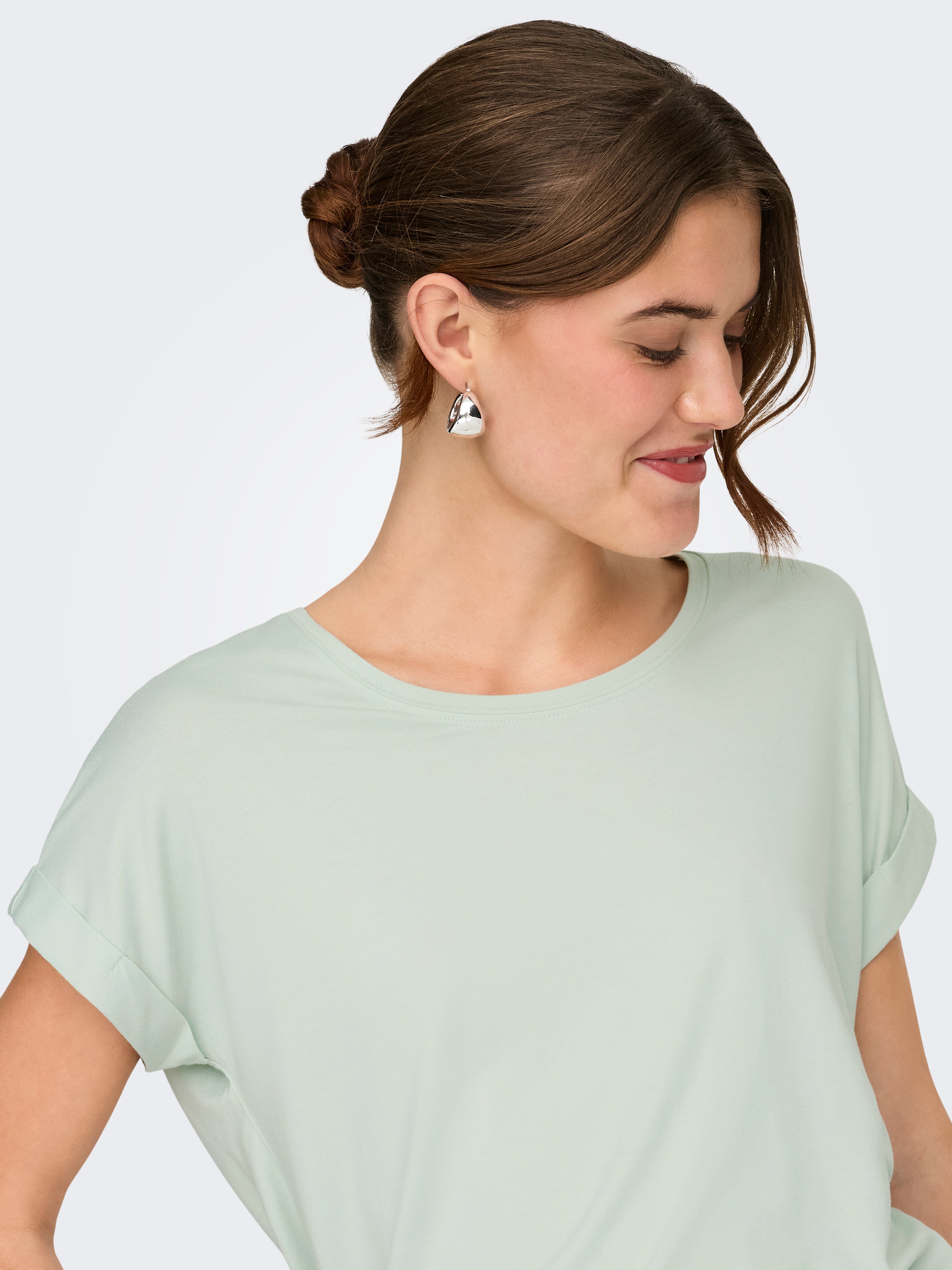 Only Damen T-Shirts Green Lily