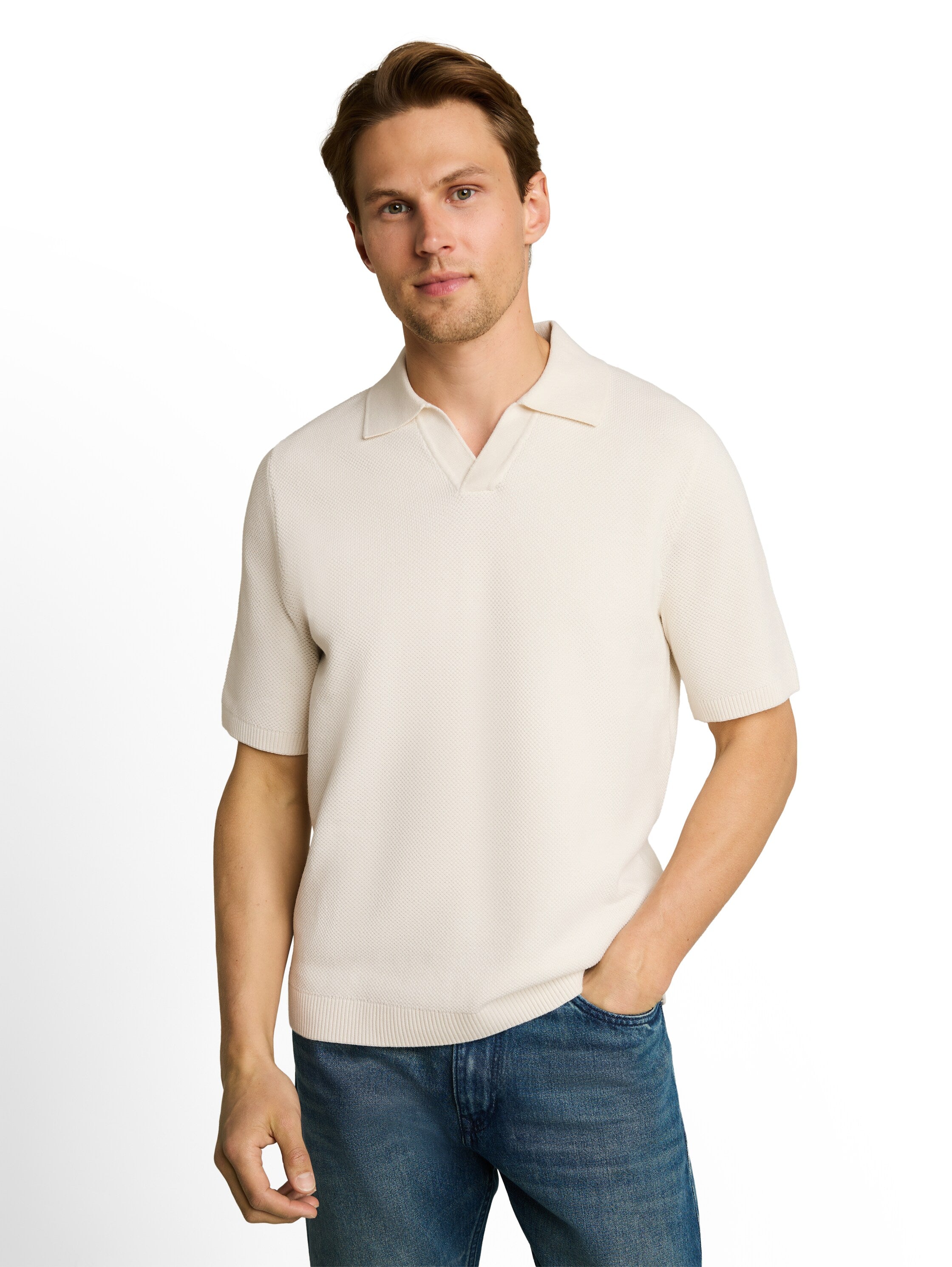 Tom Tailor denim Herren Pullover Wool White