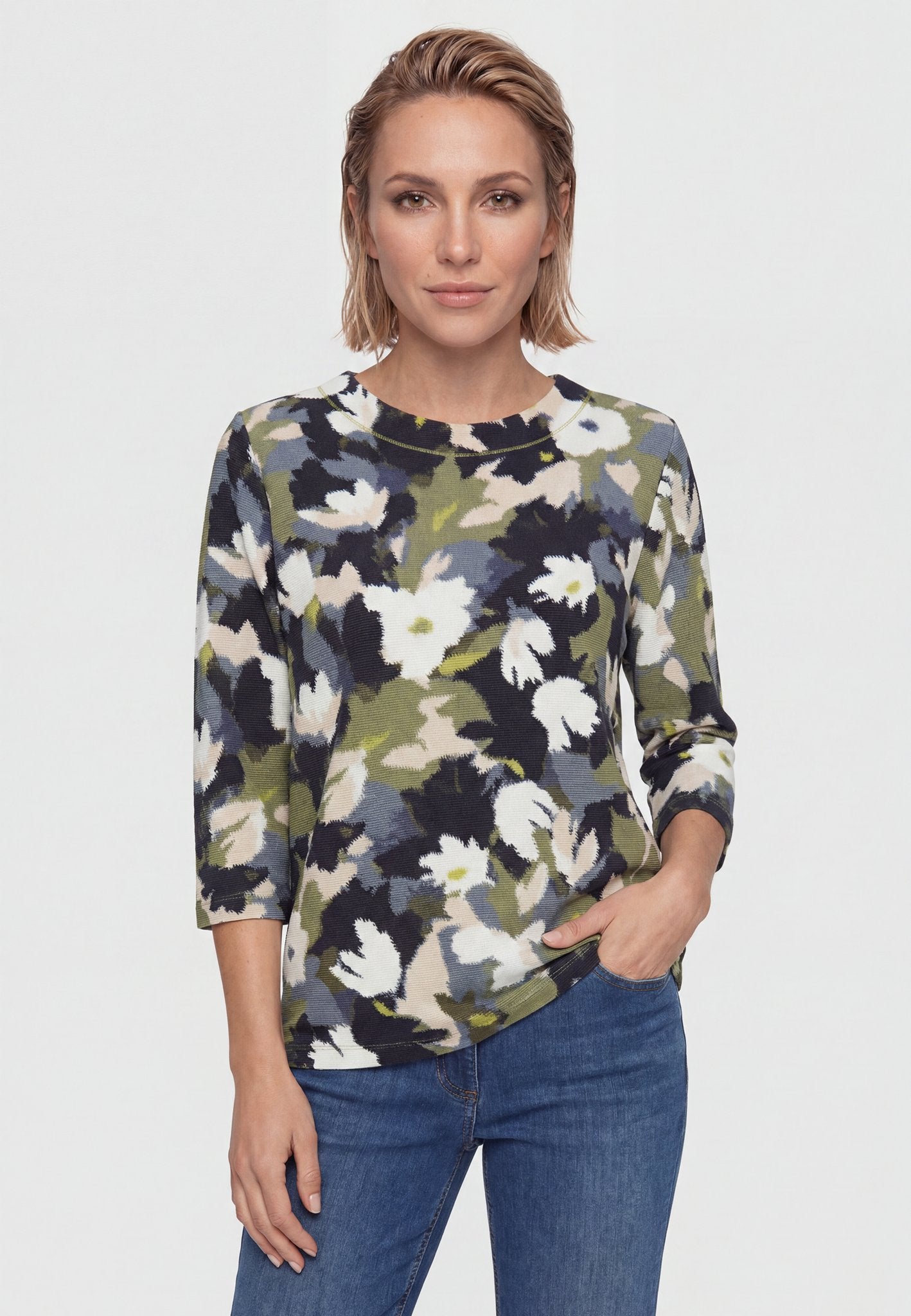 Olsen Damen Sweatshirts Moss Gree