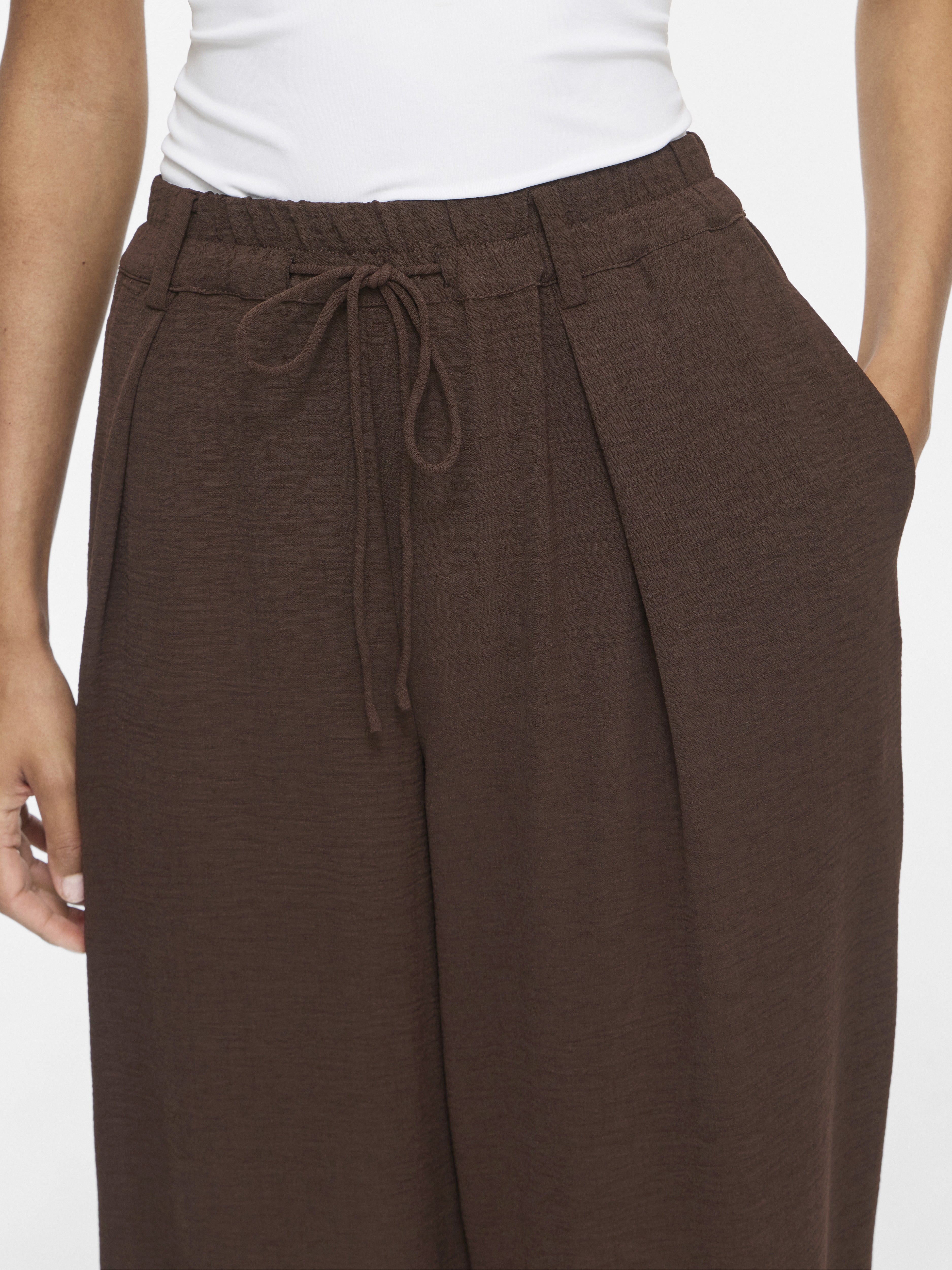 Vila Damen Hosen Coffee Bean
