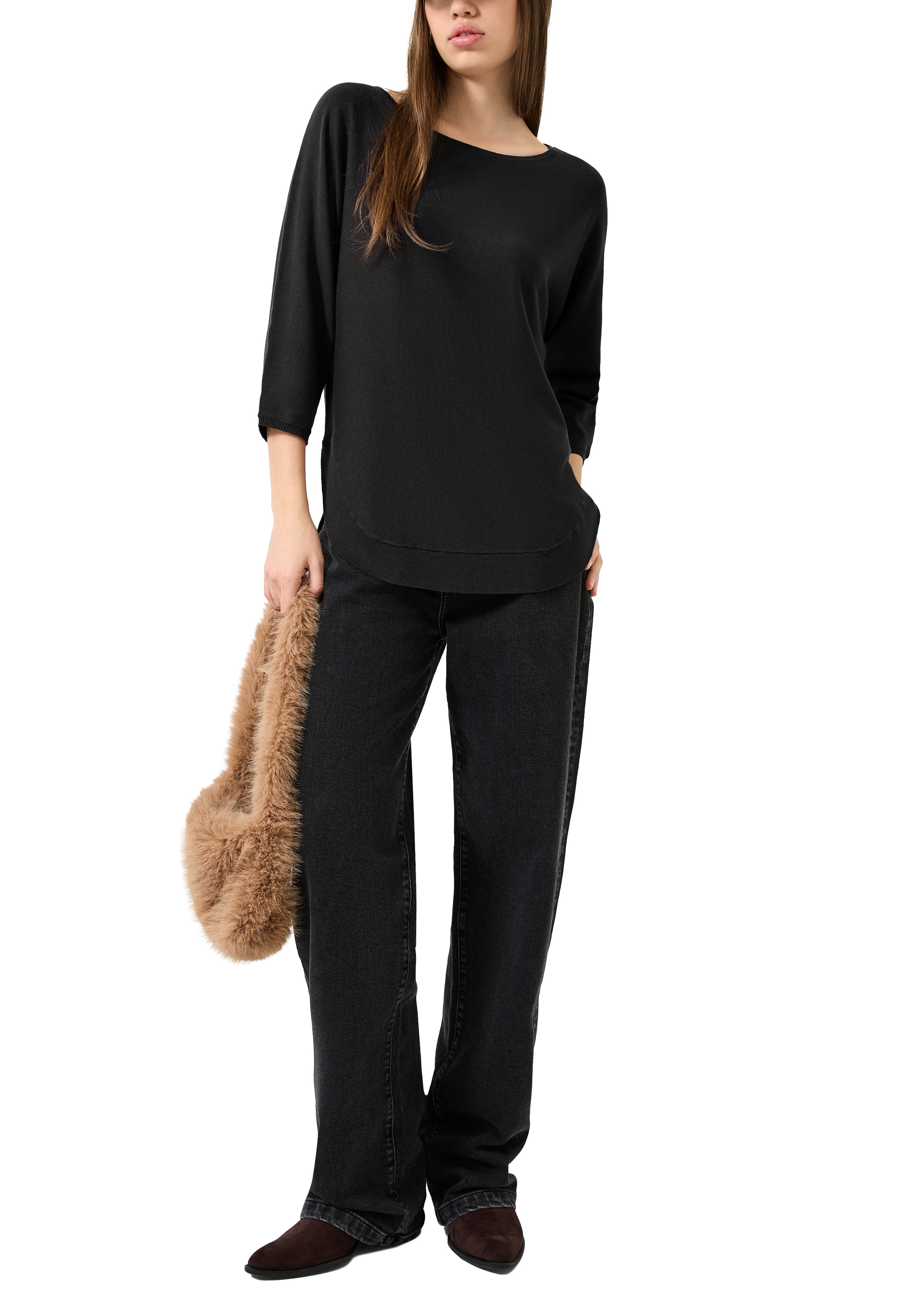 QS by S.Oliver Damen Pullover  Grey/Black