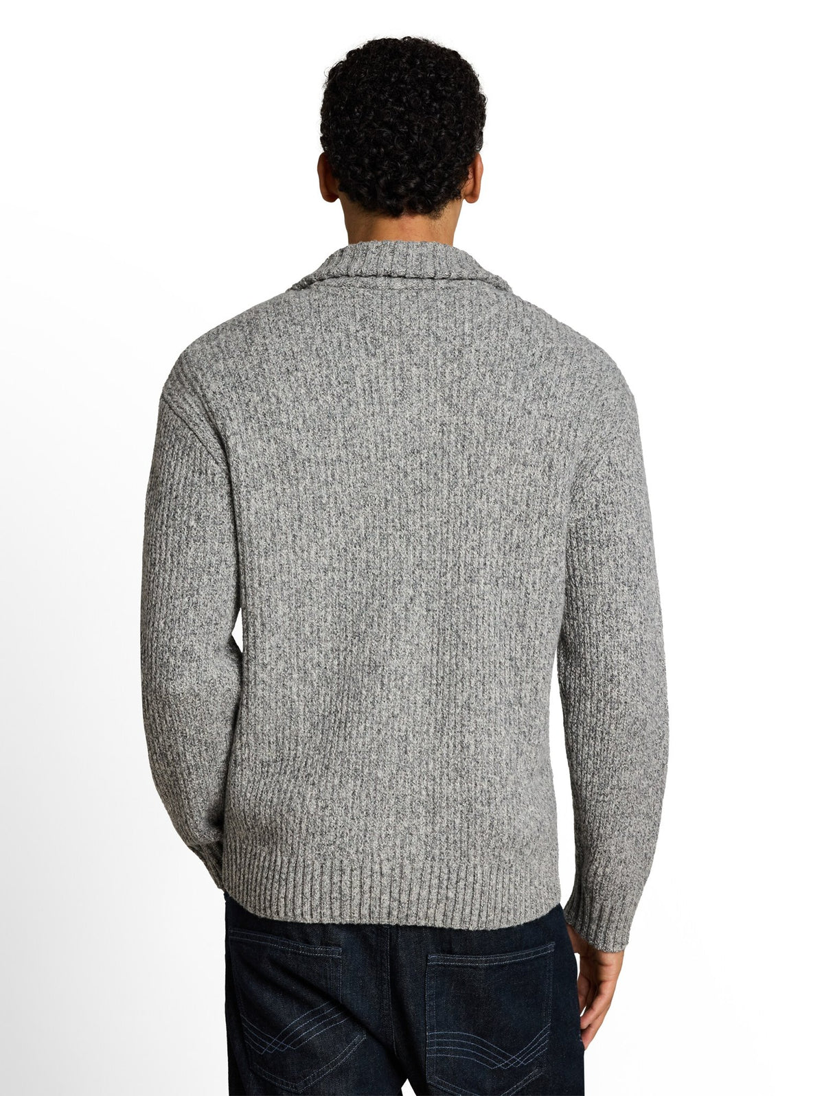 Tom Tailor denim Herren Pullover Grey Black Stru