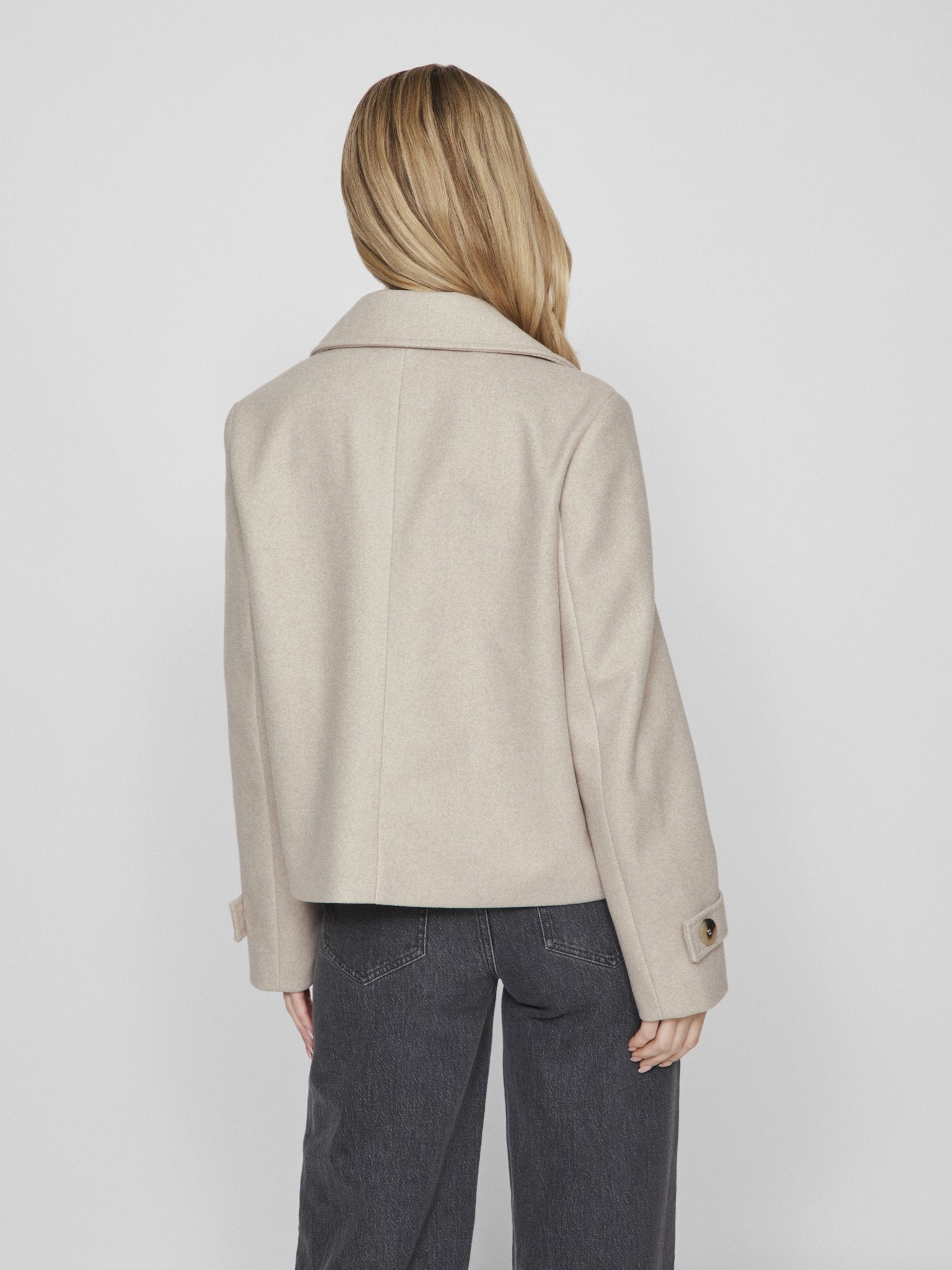 Vila Damen Jacken Natural Melange