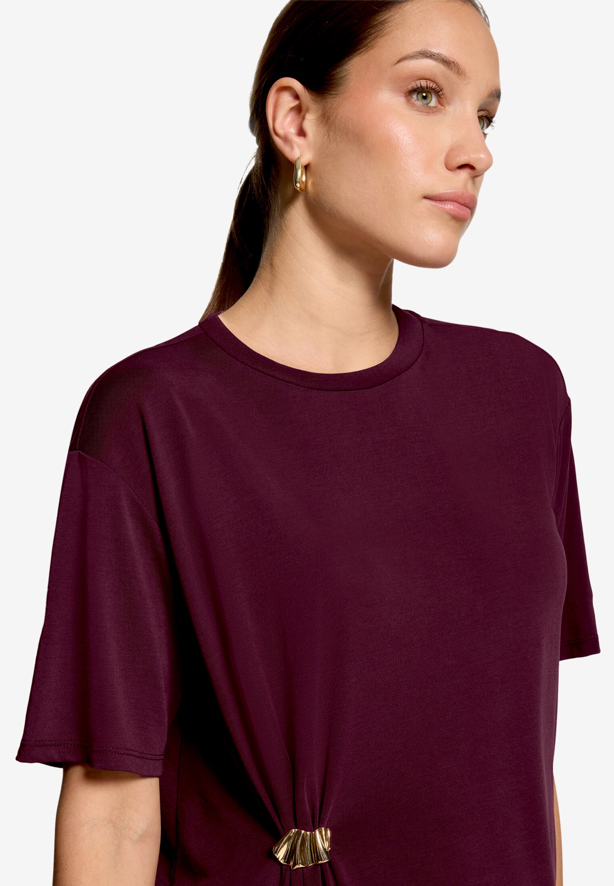 Zero Damen T-Shirts Dark Aubergine