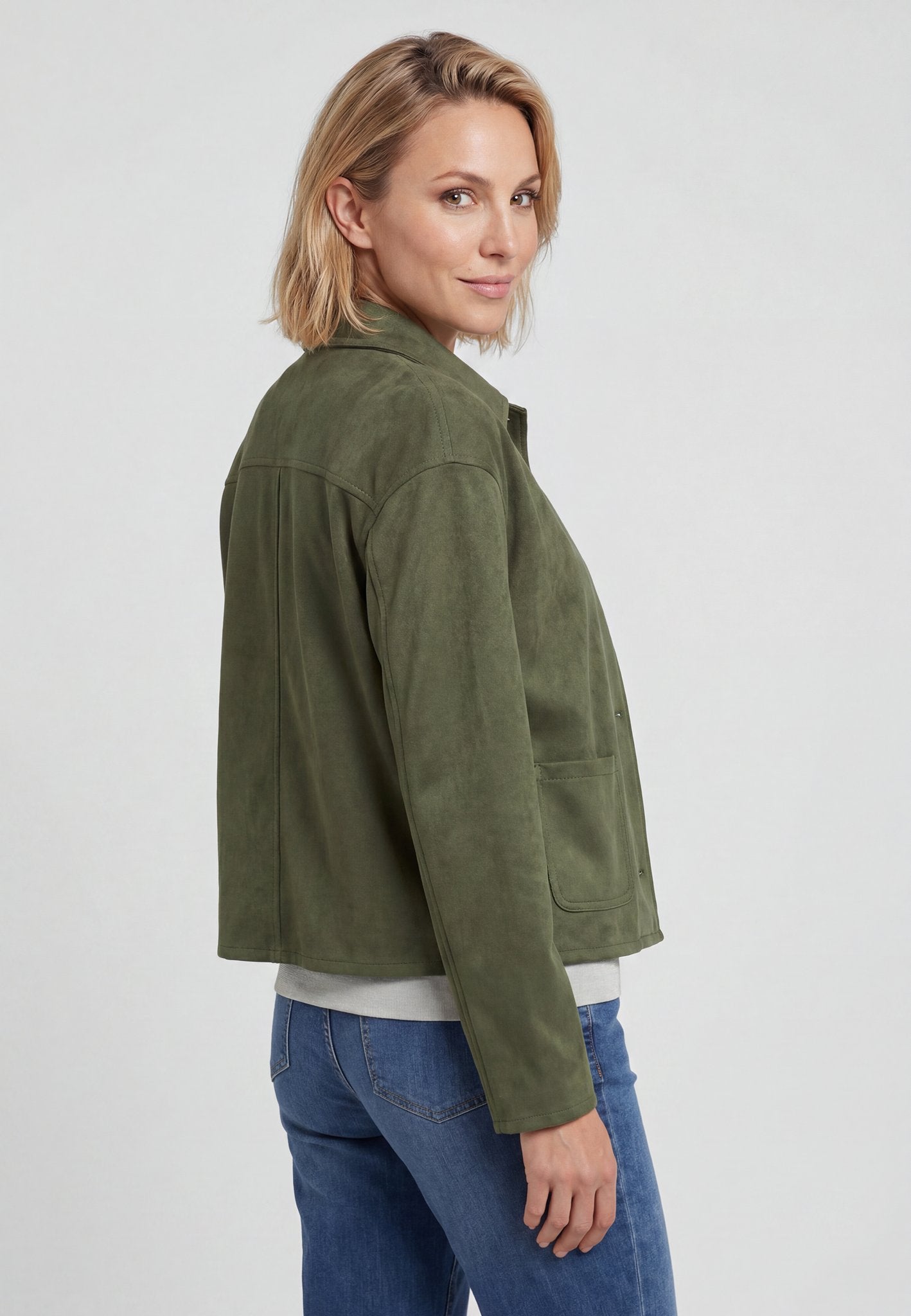 Olsen Damen Jacken  Olive Gre