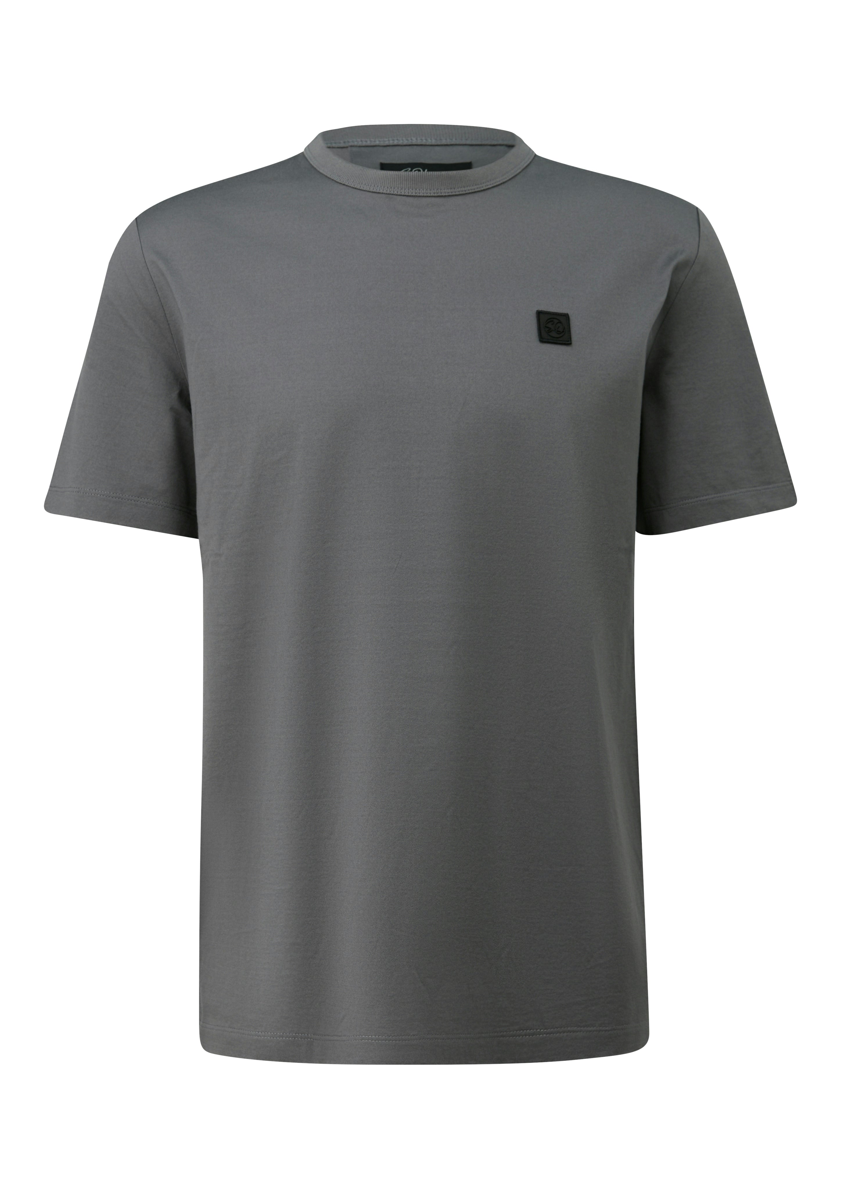 S. Oliver black Herren T-Shirts kurz Grey/Black