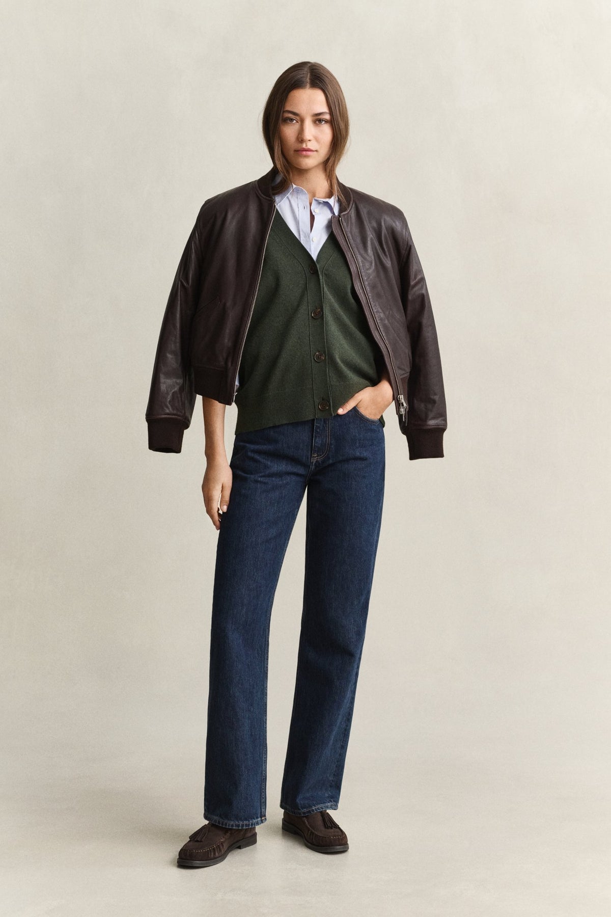 Gant Damen Strickjacken  Mossy Green