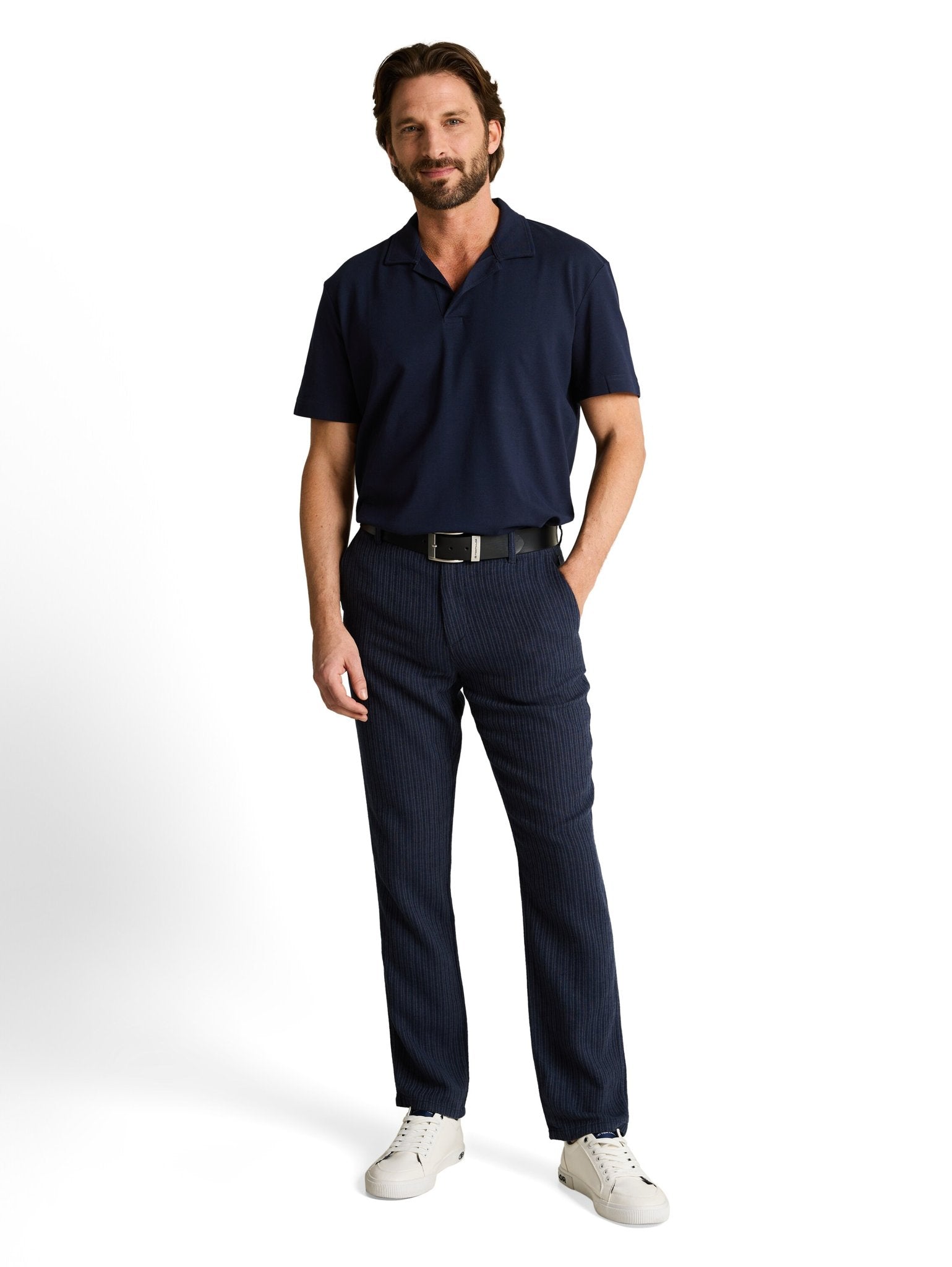 Tom Tailor Herren Polo-Shirts Sky Captain Blu