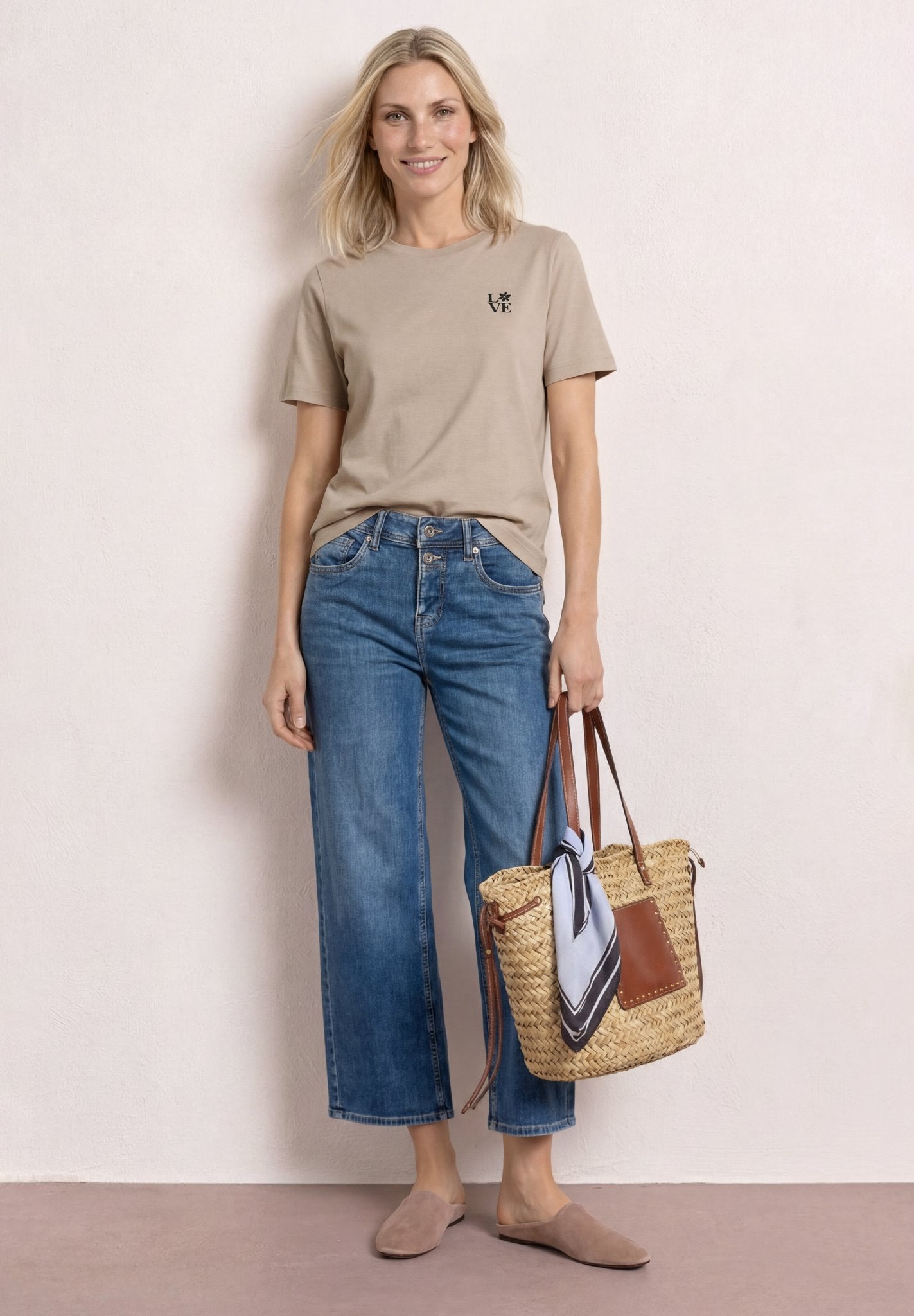 Street One Damen T-Shirts  Clay Sand