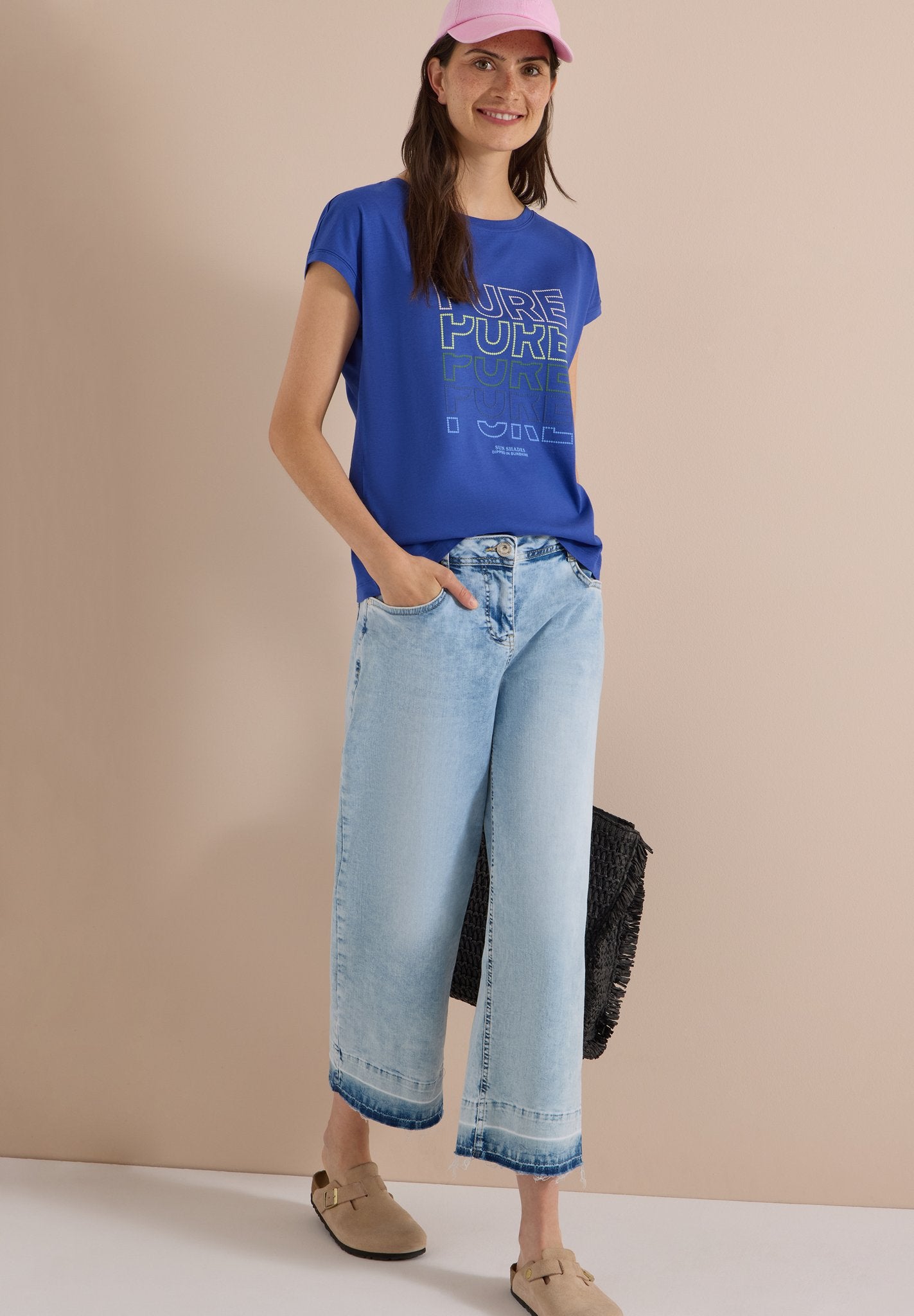 Cecil Damen T-Shirts  Deep Rive