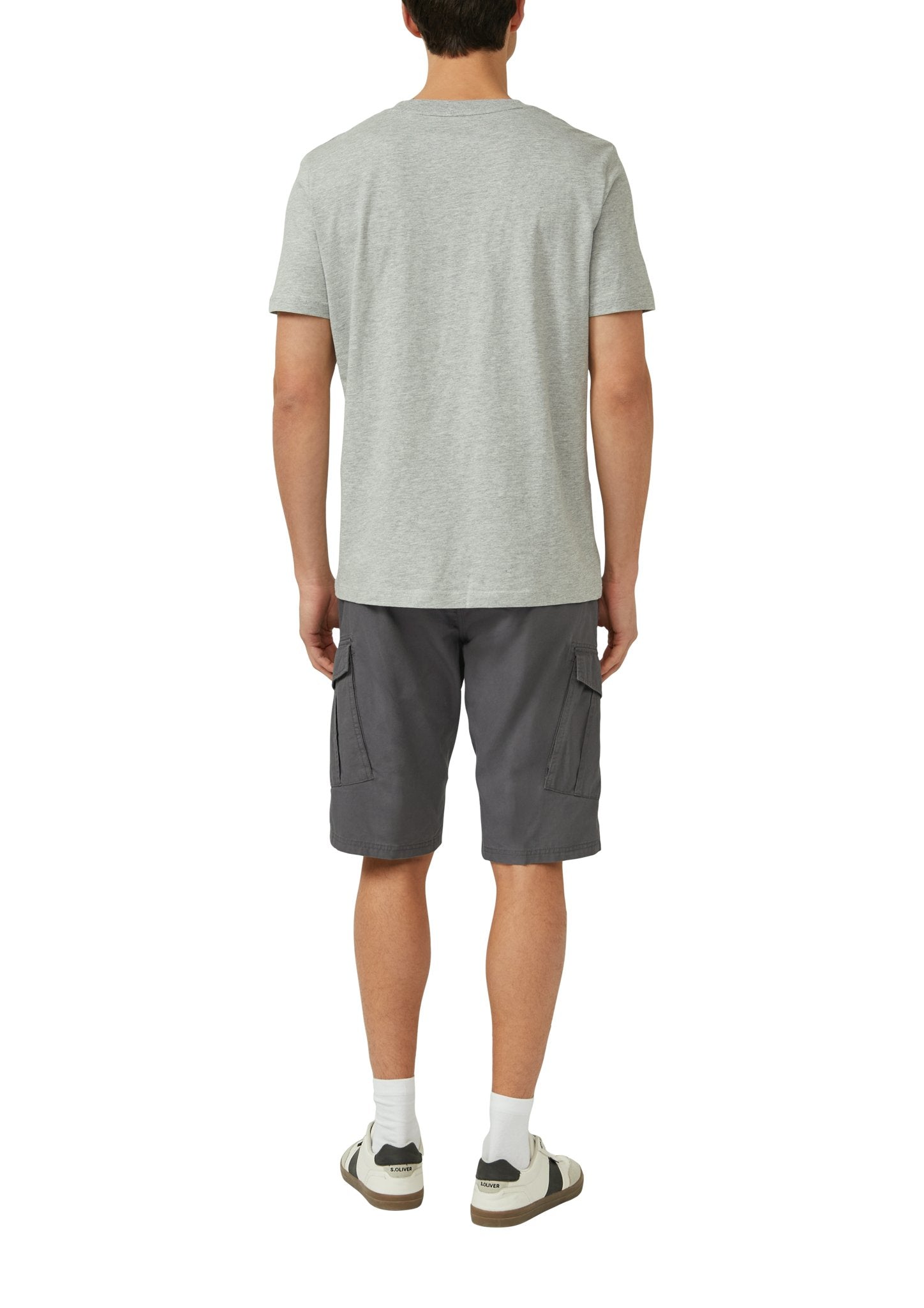 S. Oliver red Herren Shorts Grey/Black