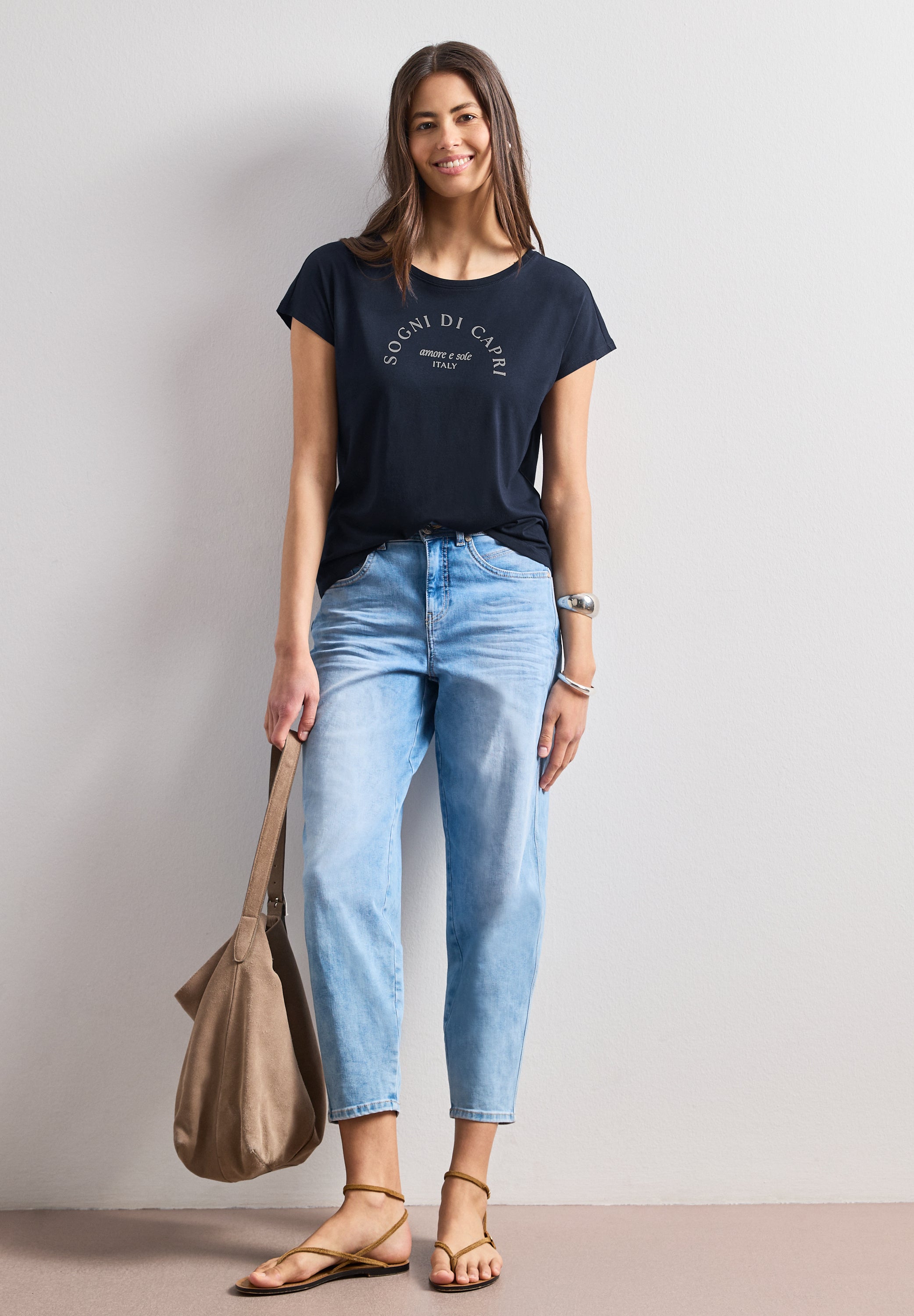 Street One Damen T-Shirts  Deep Blue