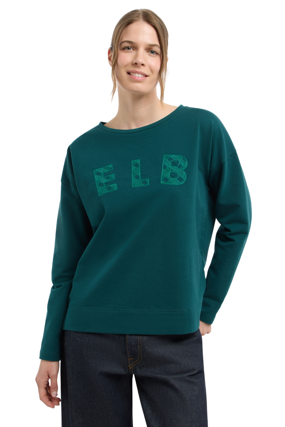 Elbsand Damen Sweatshirts  Dark Ivy