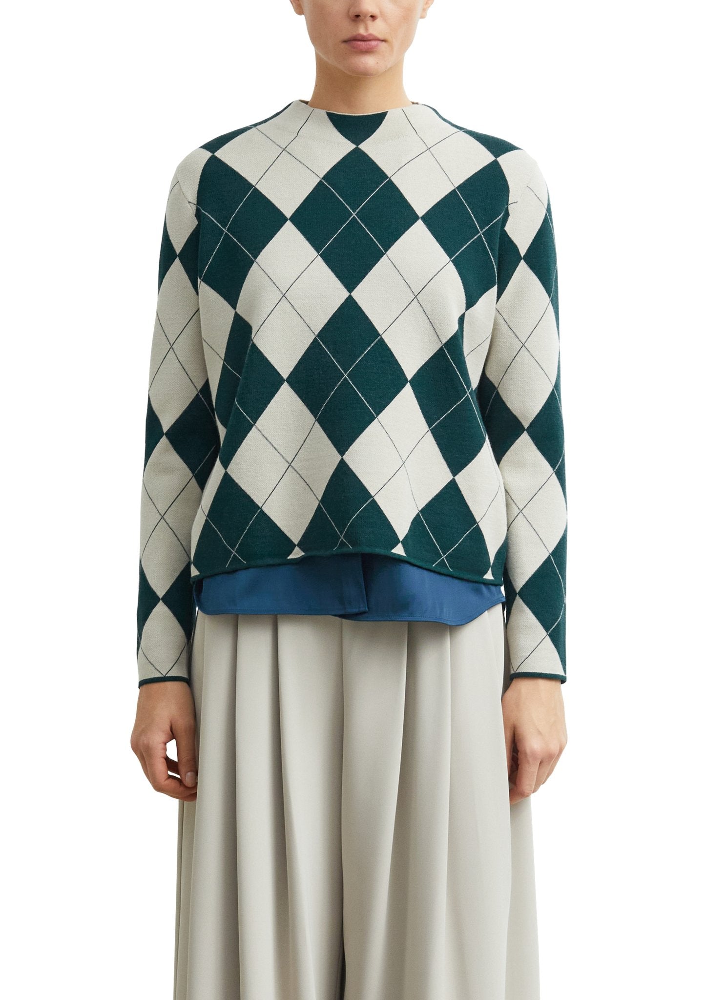 Comma Damen Pullover J Blue