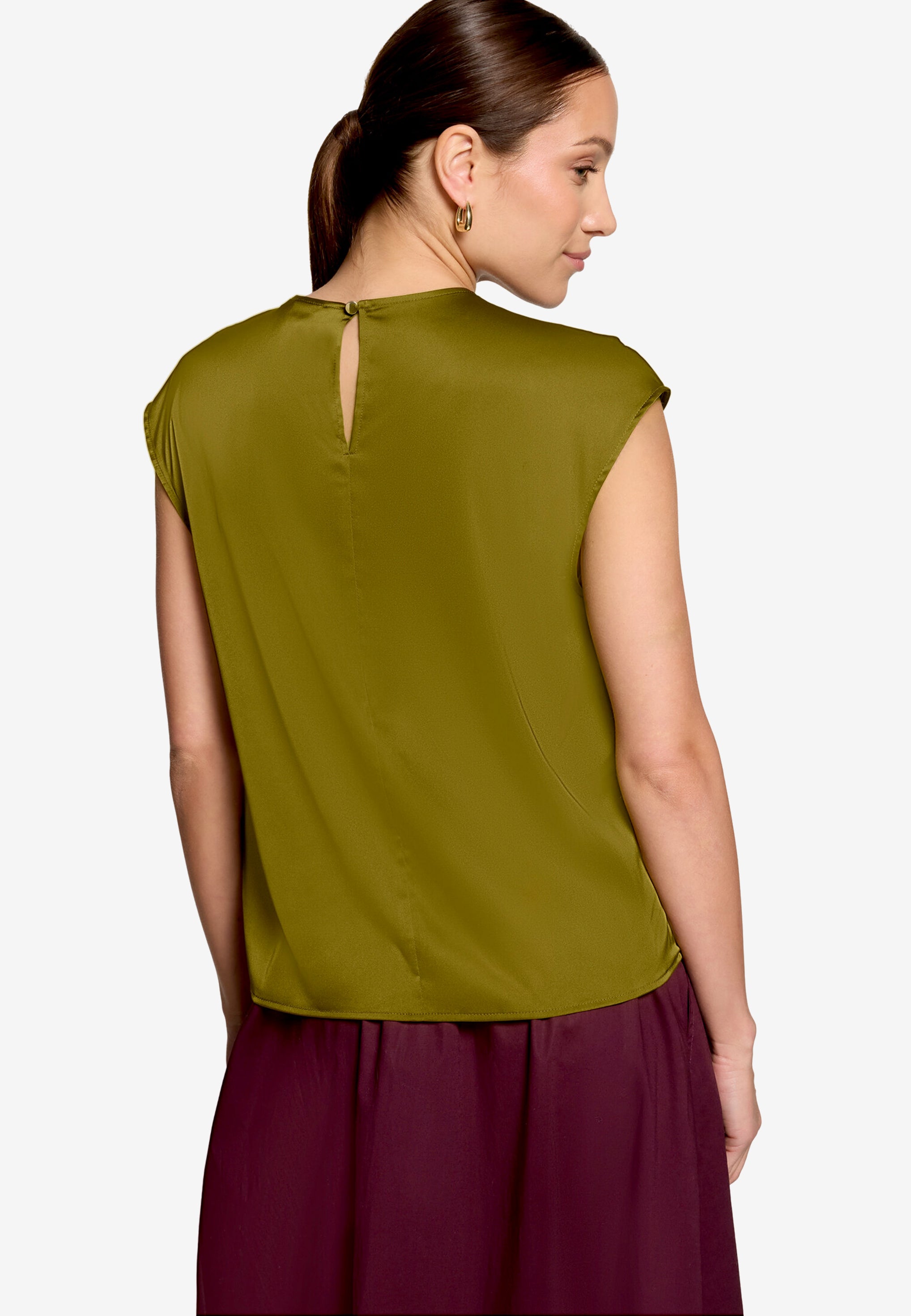 Zero Damen Blusen Fir Green