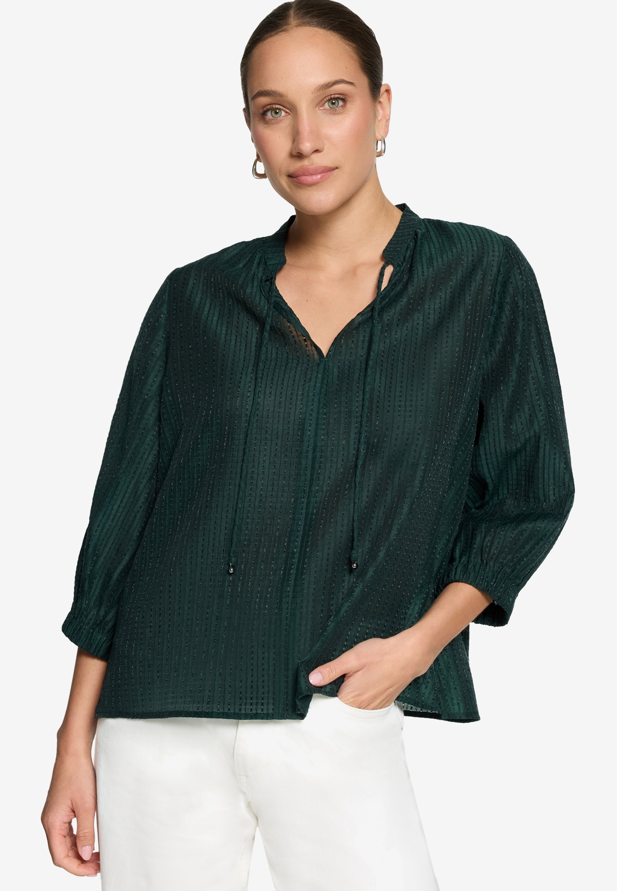 Zero Damen Blusen Green Forest