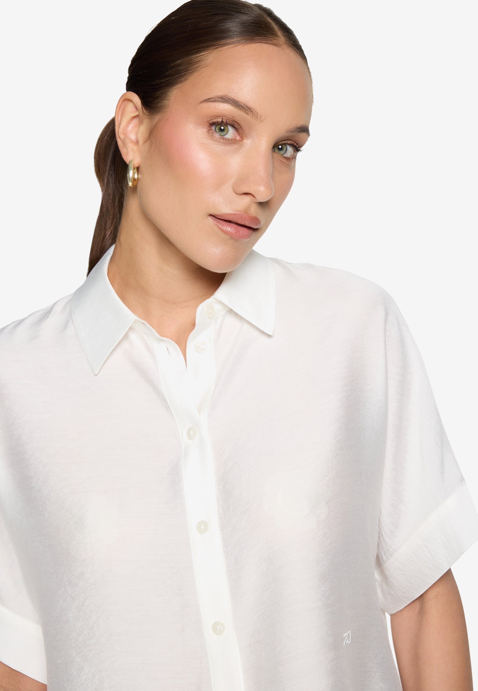 Zero Damen Blusen Offwhite