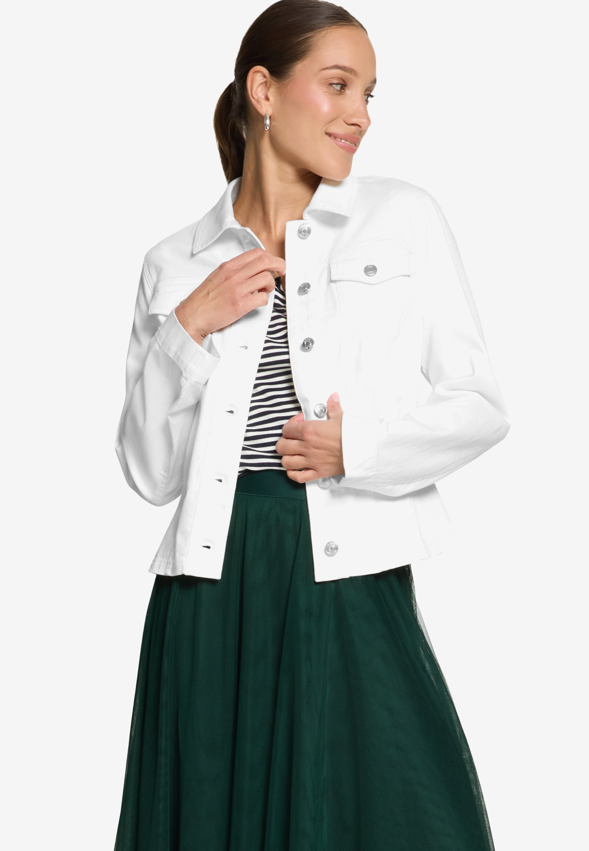 Zero Damen Blazer Cream Denim