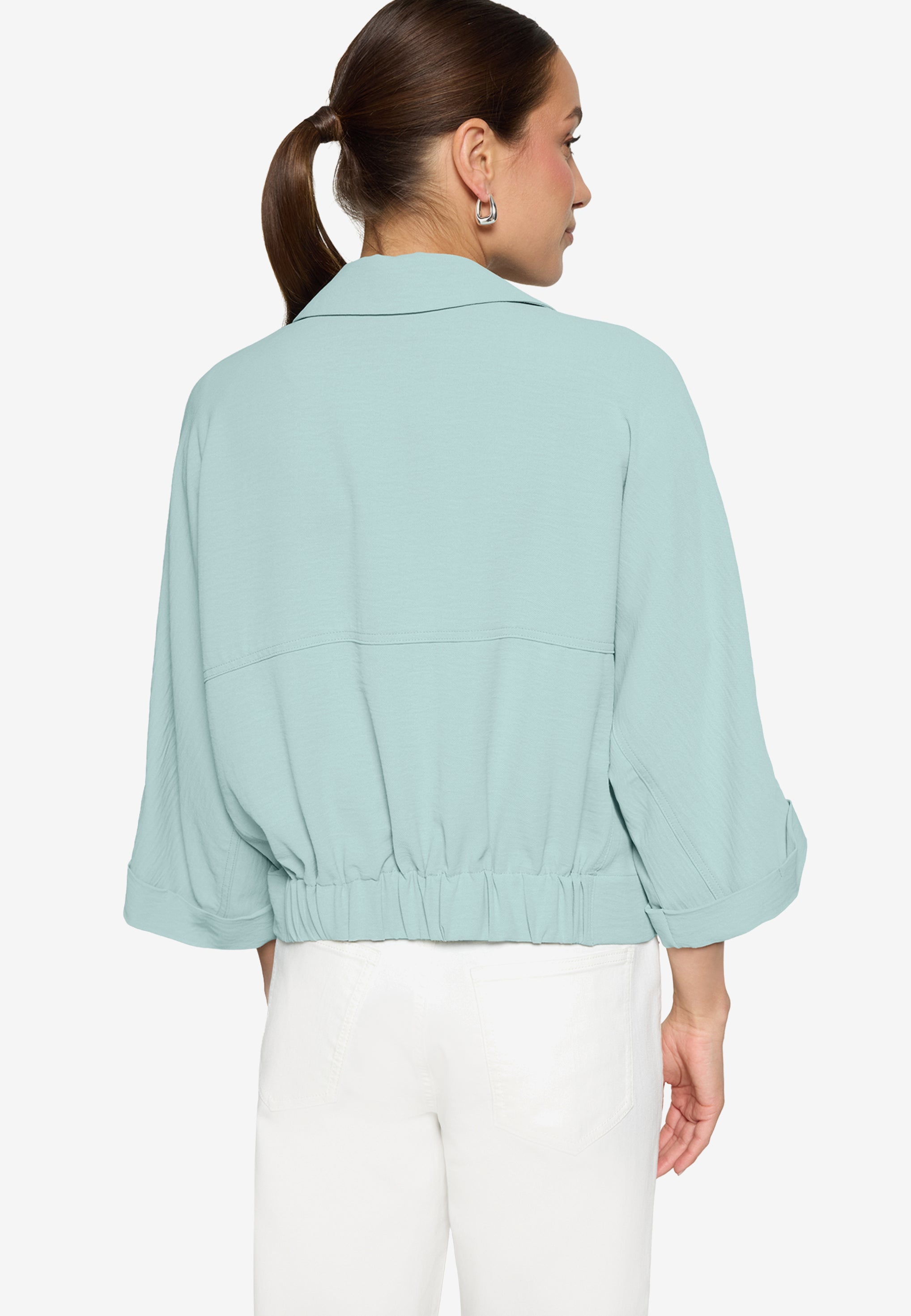 Zero Damen Blazer Silver Blue