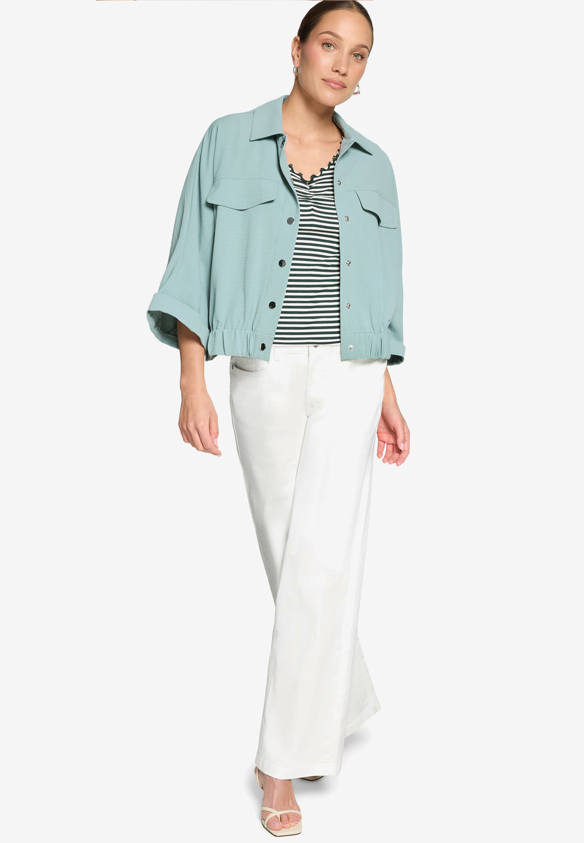 Zero Damen Jeans Cream Denim
