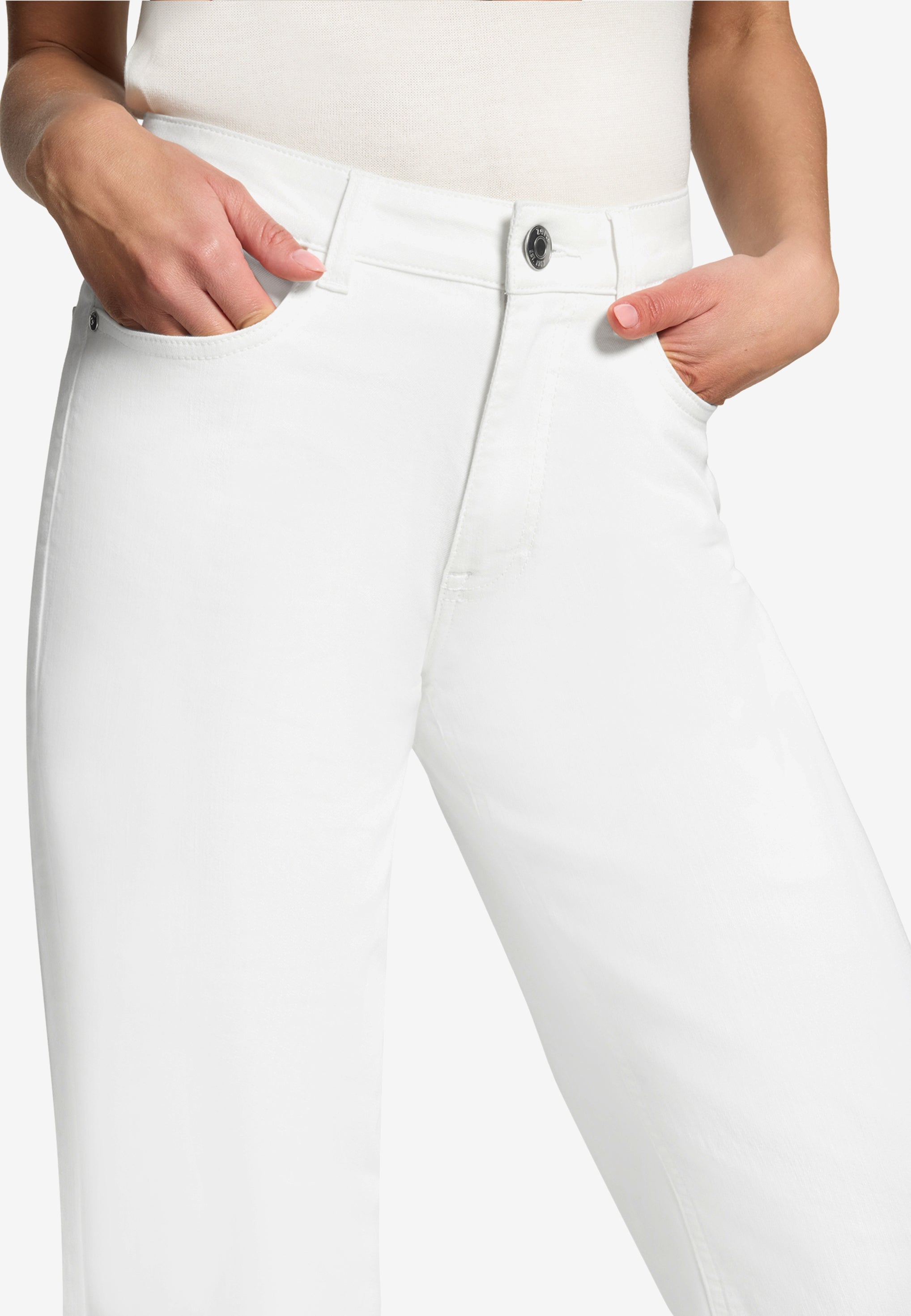 Zero Damen Jeans Cream Denim