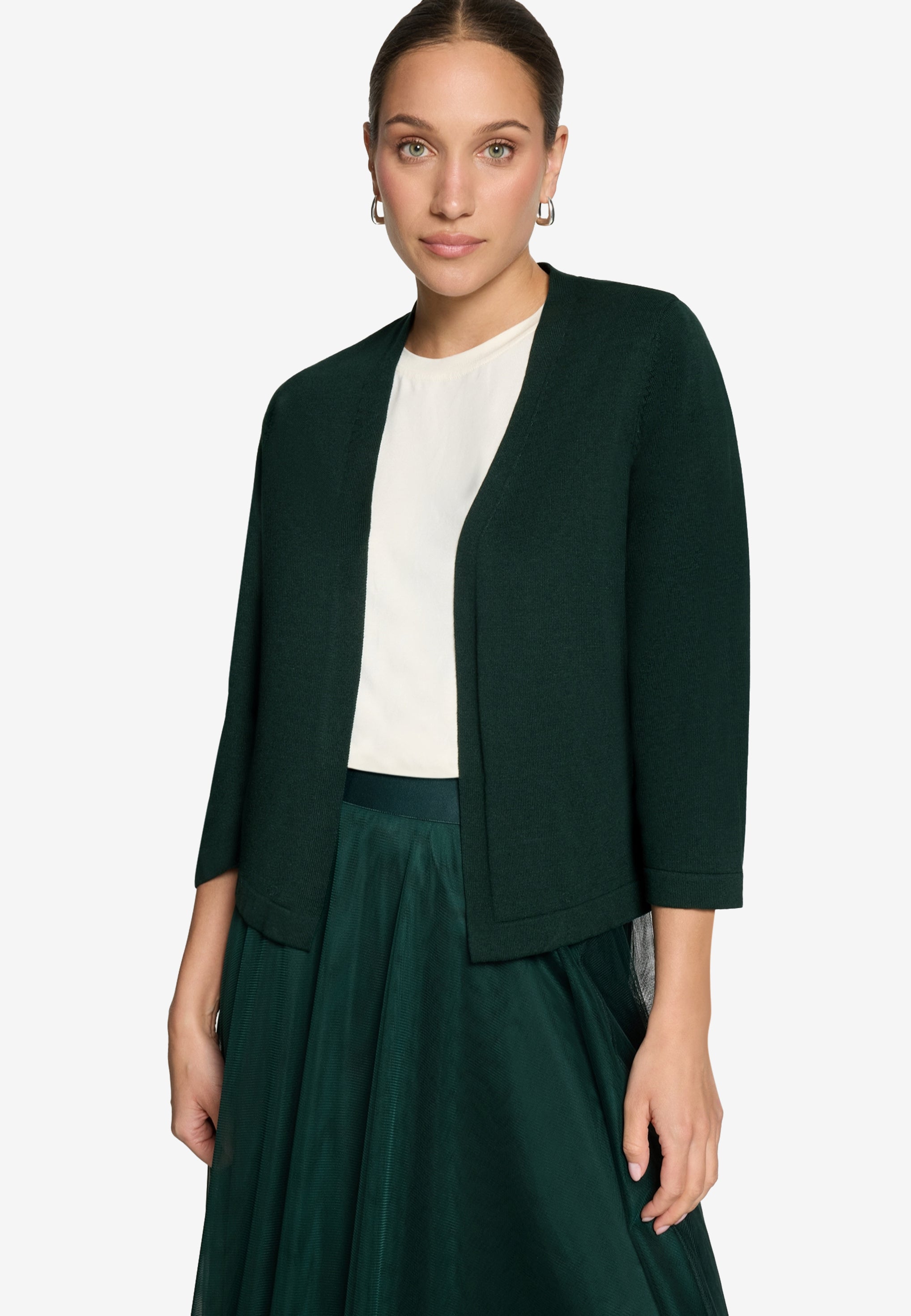 Zero Damen Strickjacken Green Forest