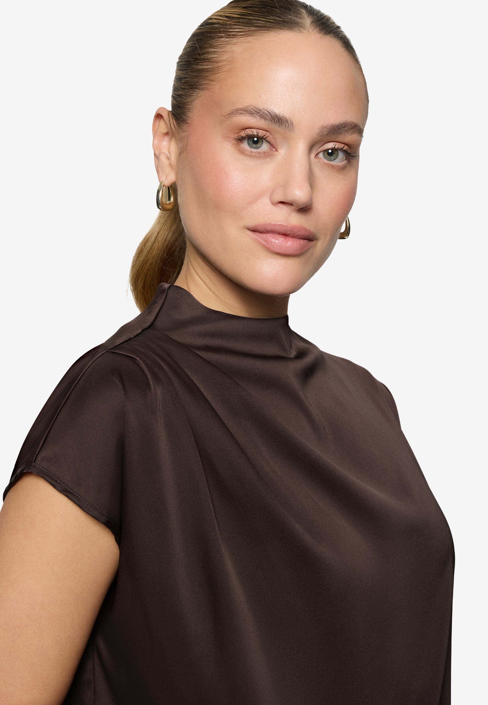 Zero Damen Blusen Chocolate Plum