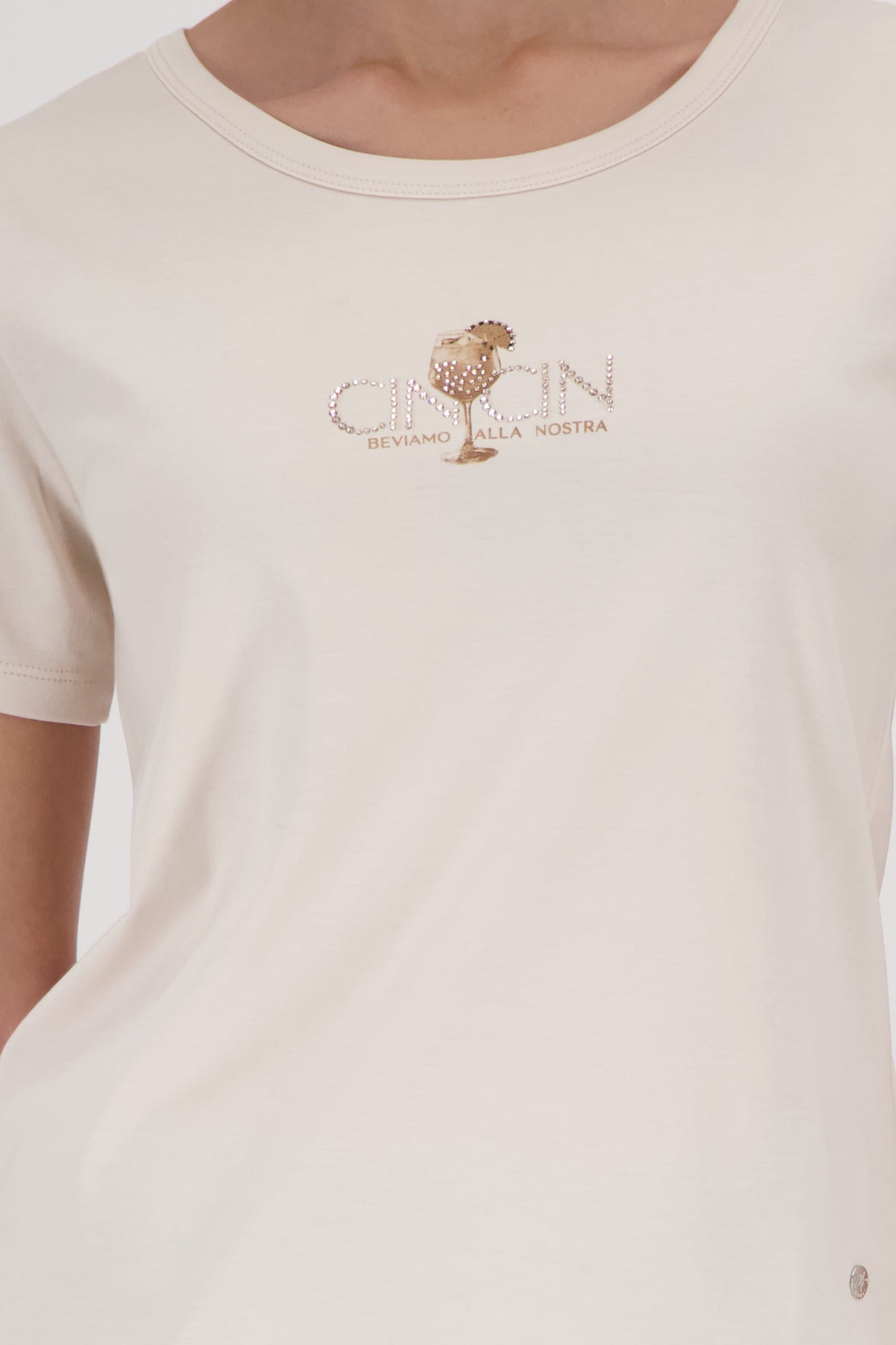 Monari Damen T-Shirts Champagne B