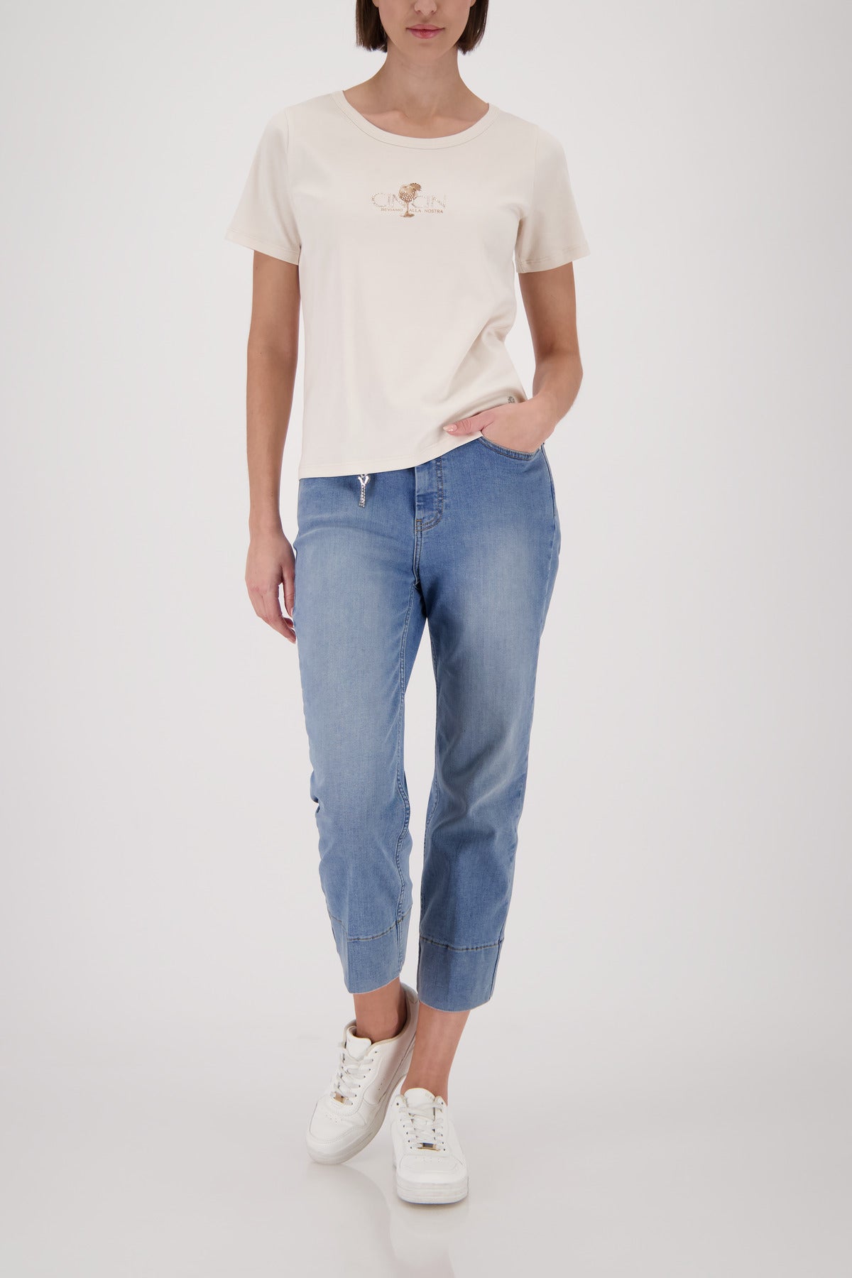 Monari Damen T-Shirts Champagne B