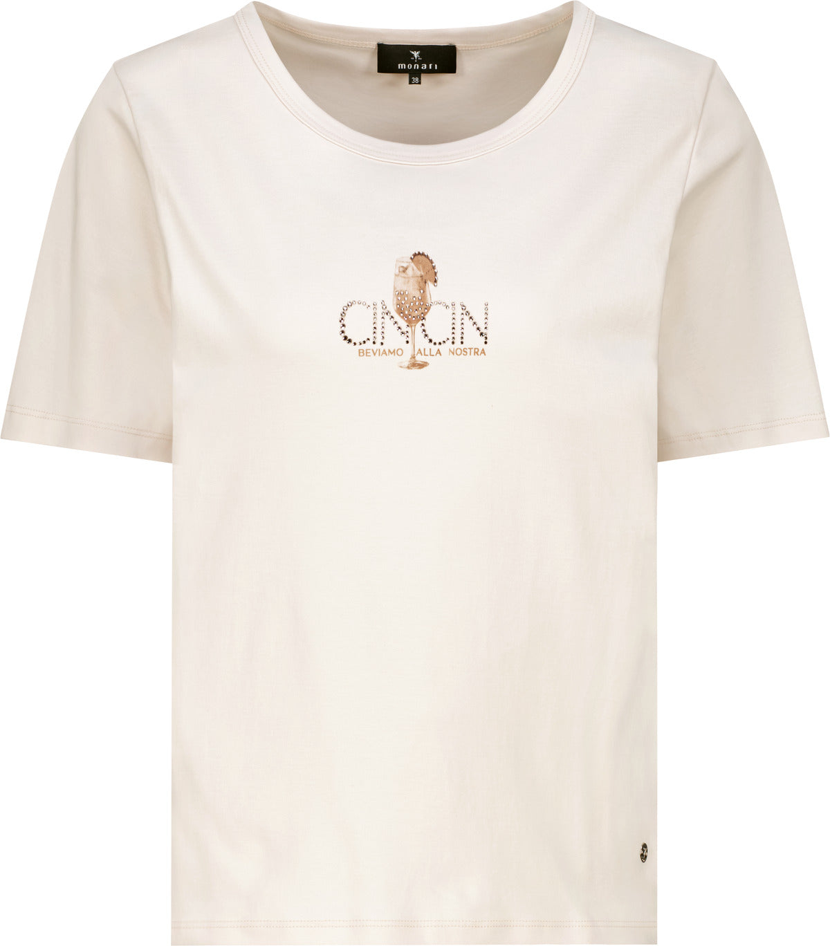 Monari Damen T-Shirts  Champagne B