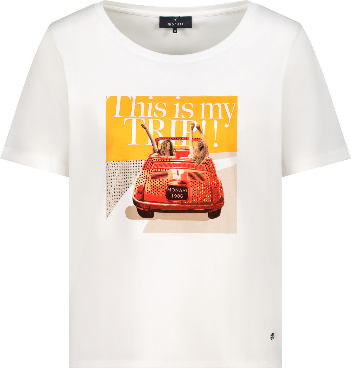 Monari Damen T-Shirts  Off-White