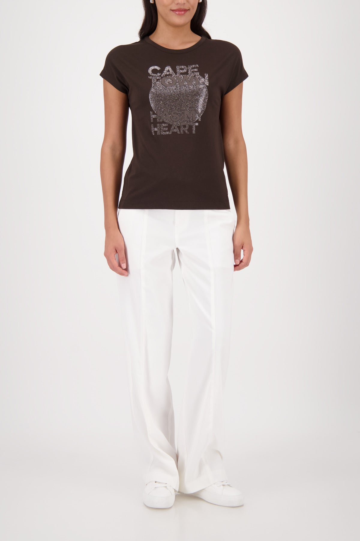 Monari Damen T-Shirts  Dark Chocol