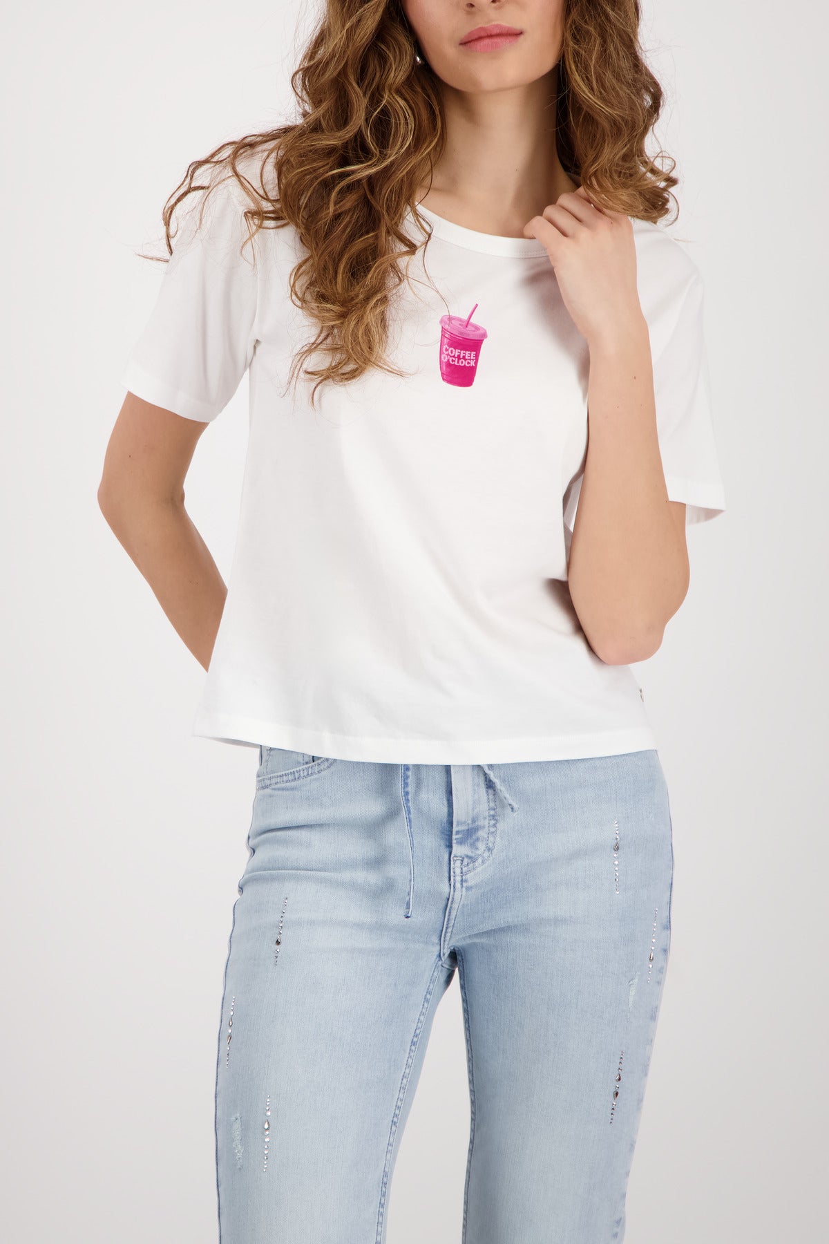 Monari Damen T-Shirts  Off-White
