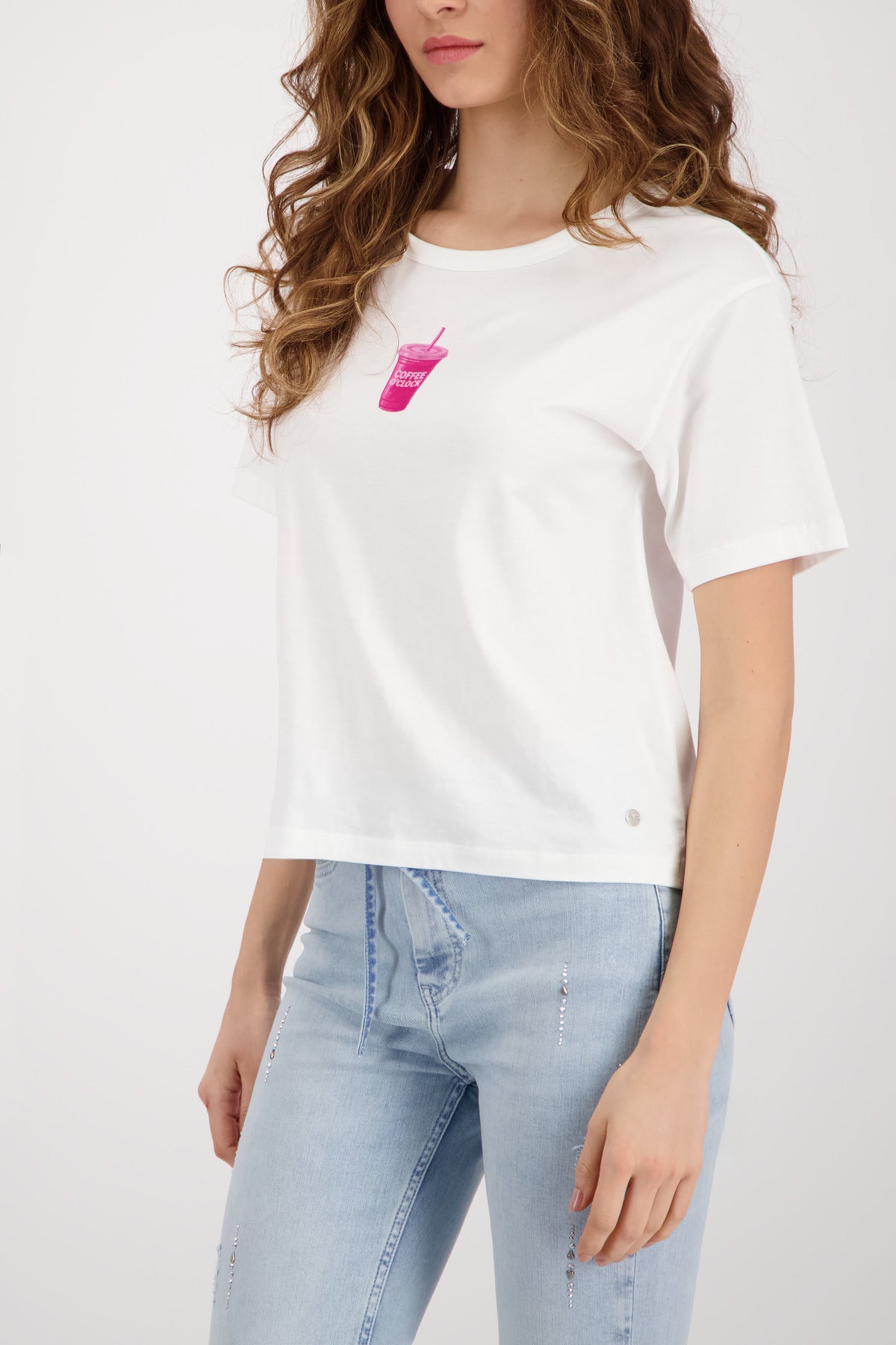 Monari Damen T-Shirts  Off-White