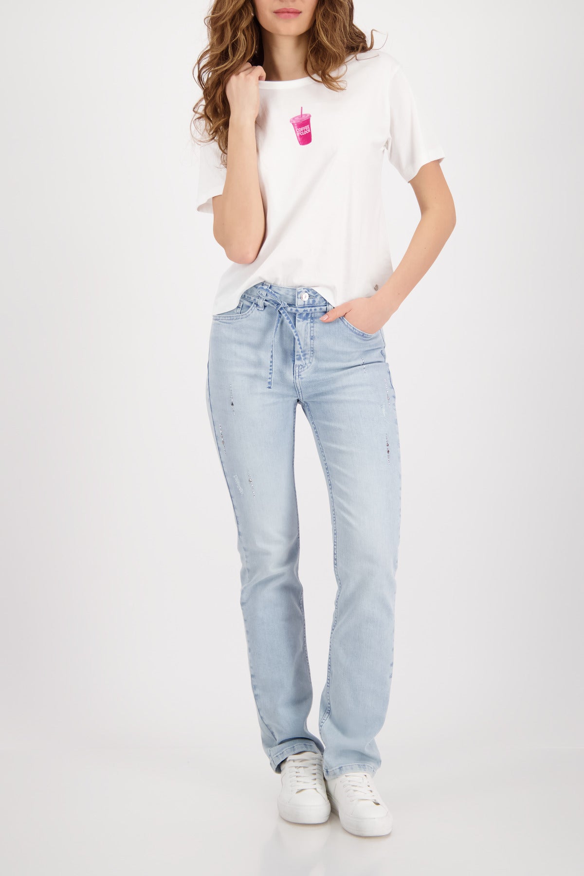 Monari Damen T-Shirts  Off-White
