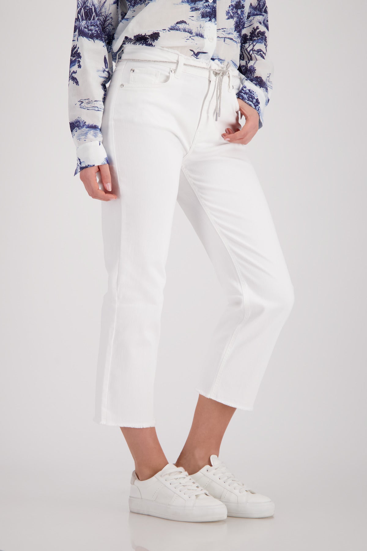 Monari Damen Jeans  Cream