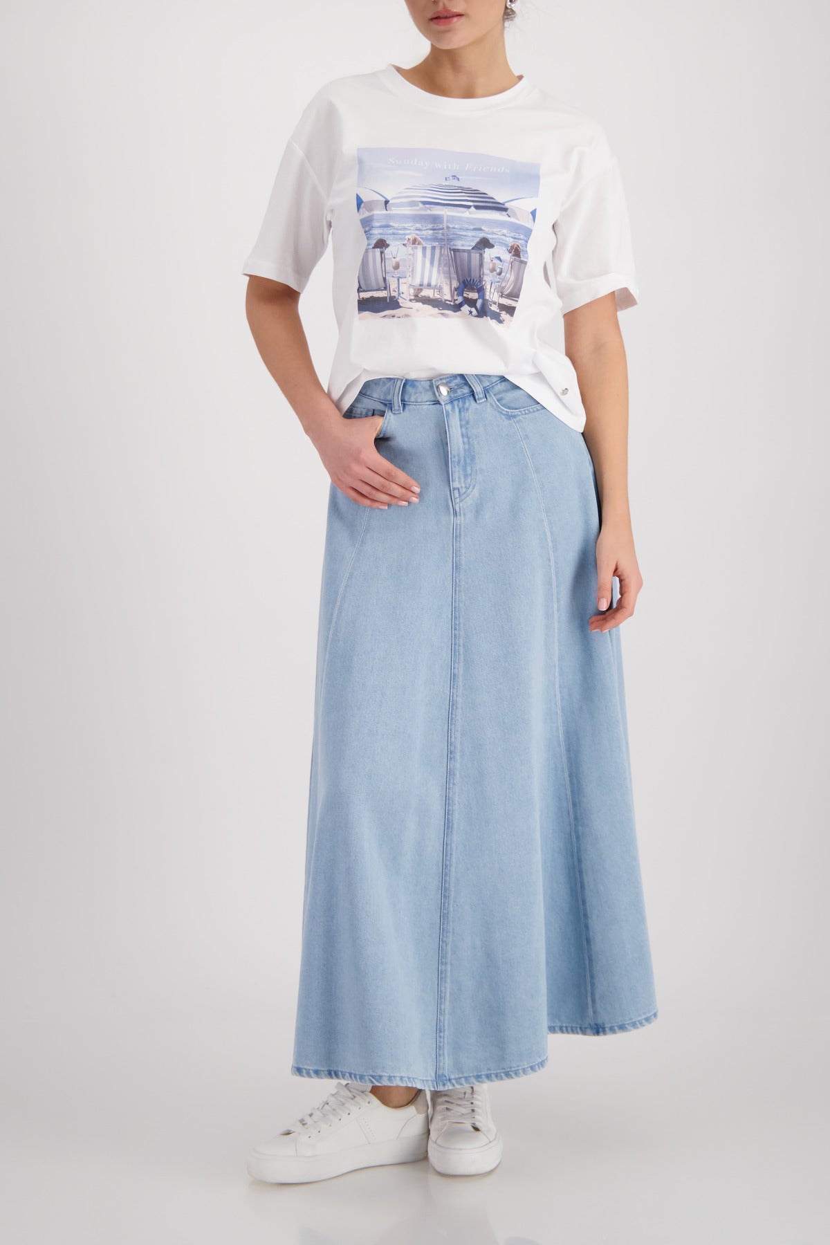 Monari Damen T-Shirts Cream