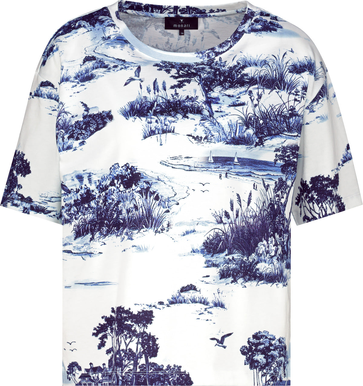 Monari Damen T-Shirts  Marine Gemu