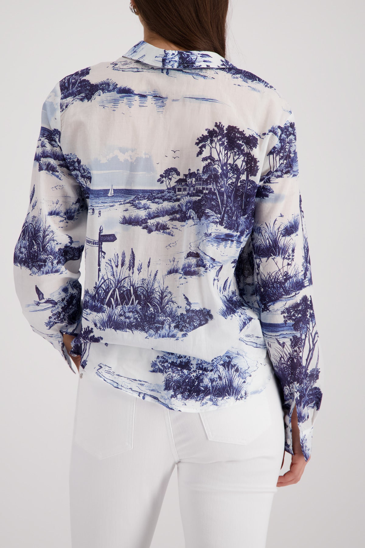 Monari Damen Blusen  Marine Gemu